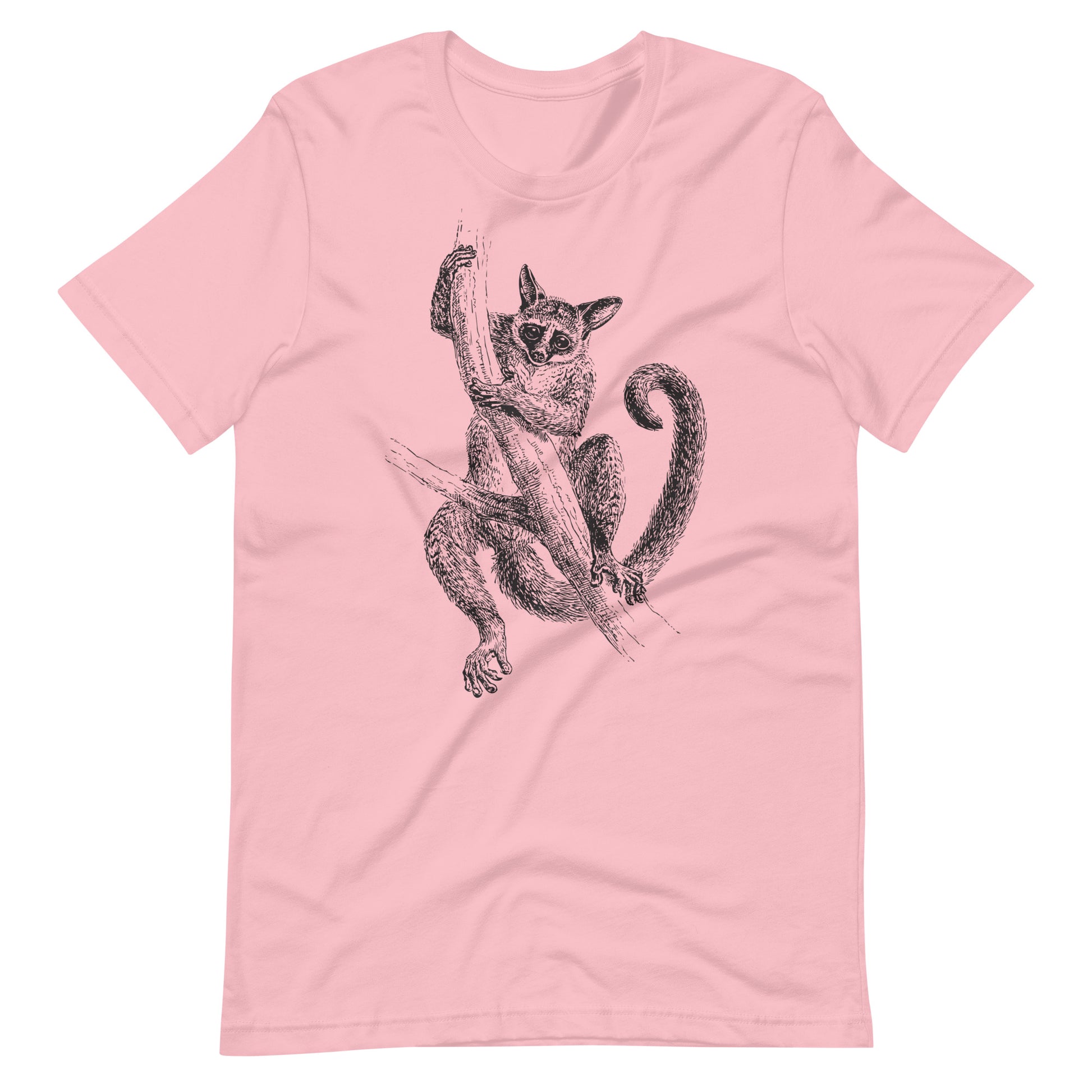 Printagon - Lemur - Unisex T-shirt - Pink / S