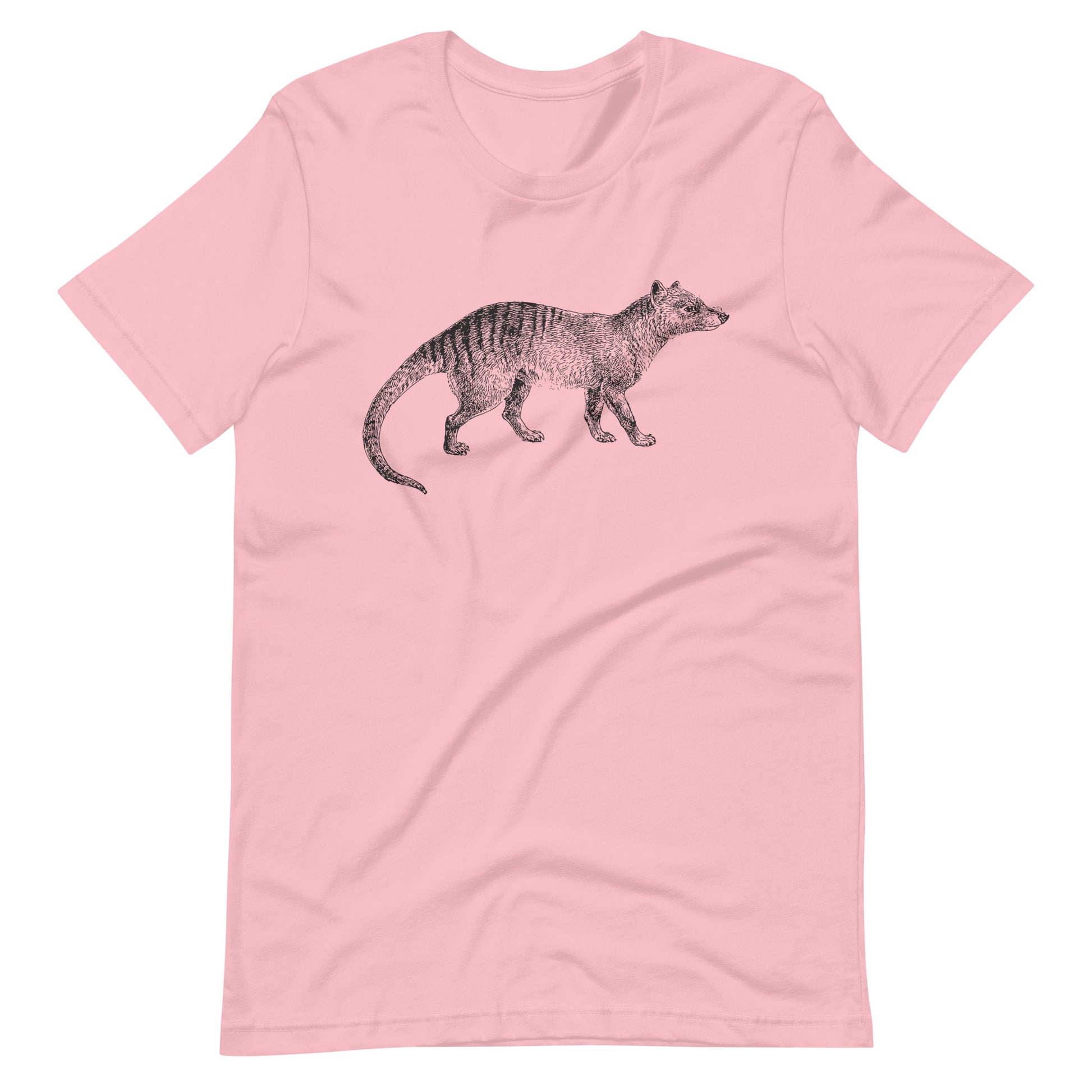 Printagon - Tasmanian Wolf - Unisex T-shirt - Pink / S