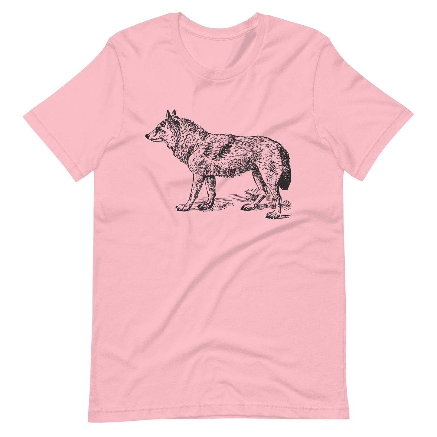 Printagon - Japanese Wolf - Unisex T-shirt - Pink / S