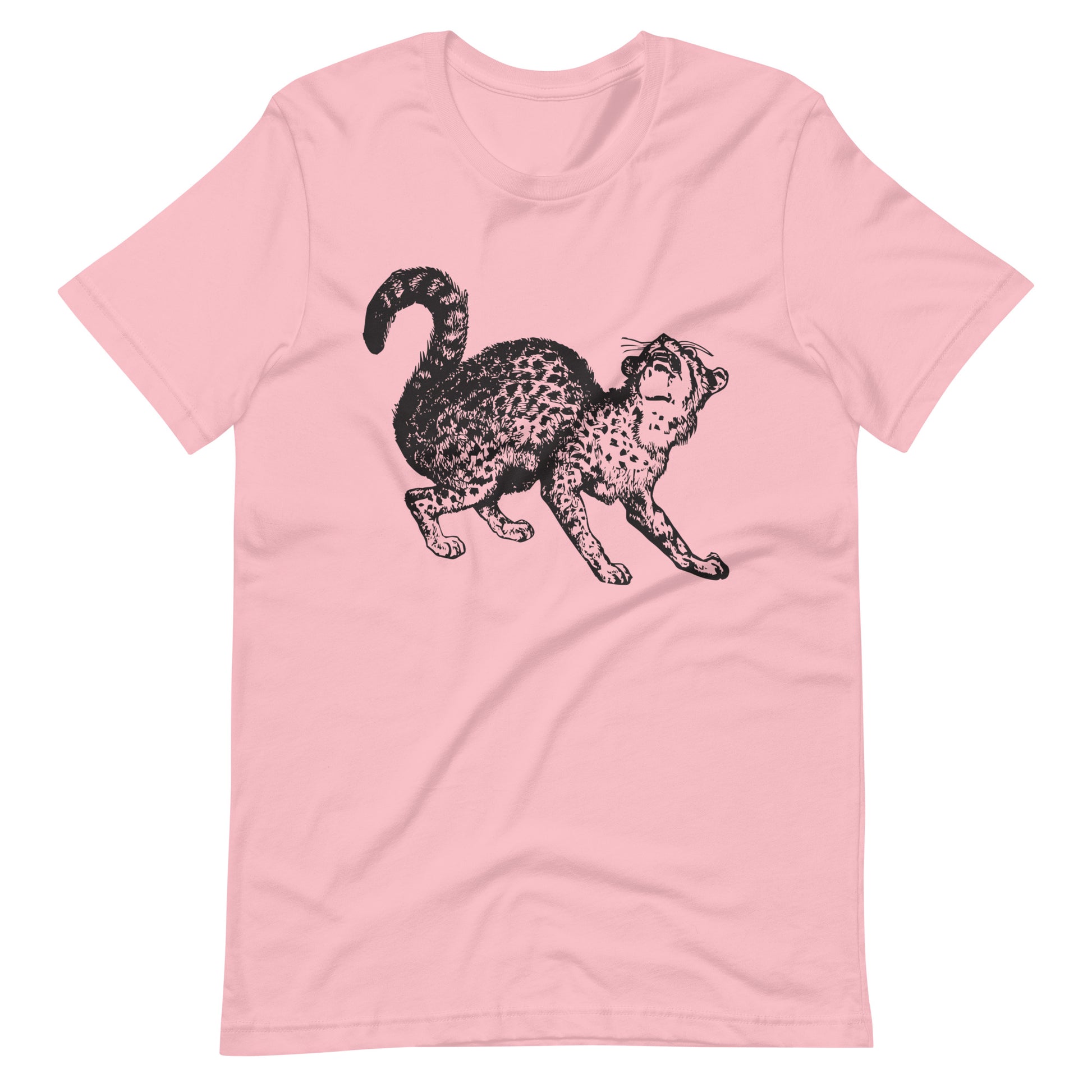 Printagon - Wild Cat - Unisex T-shirt - Pink / S