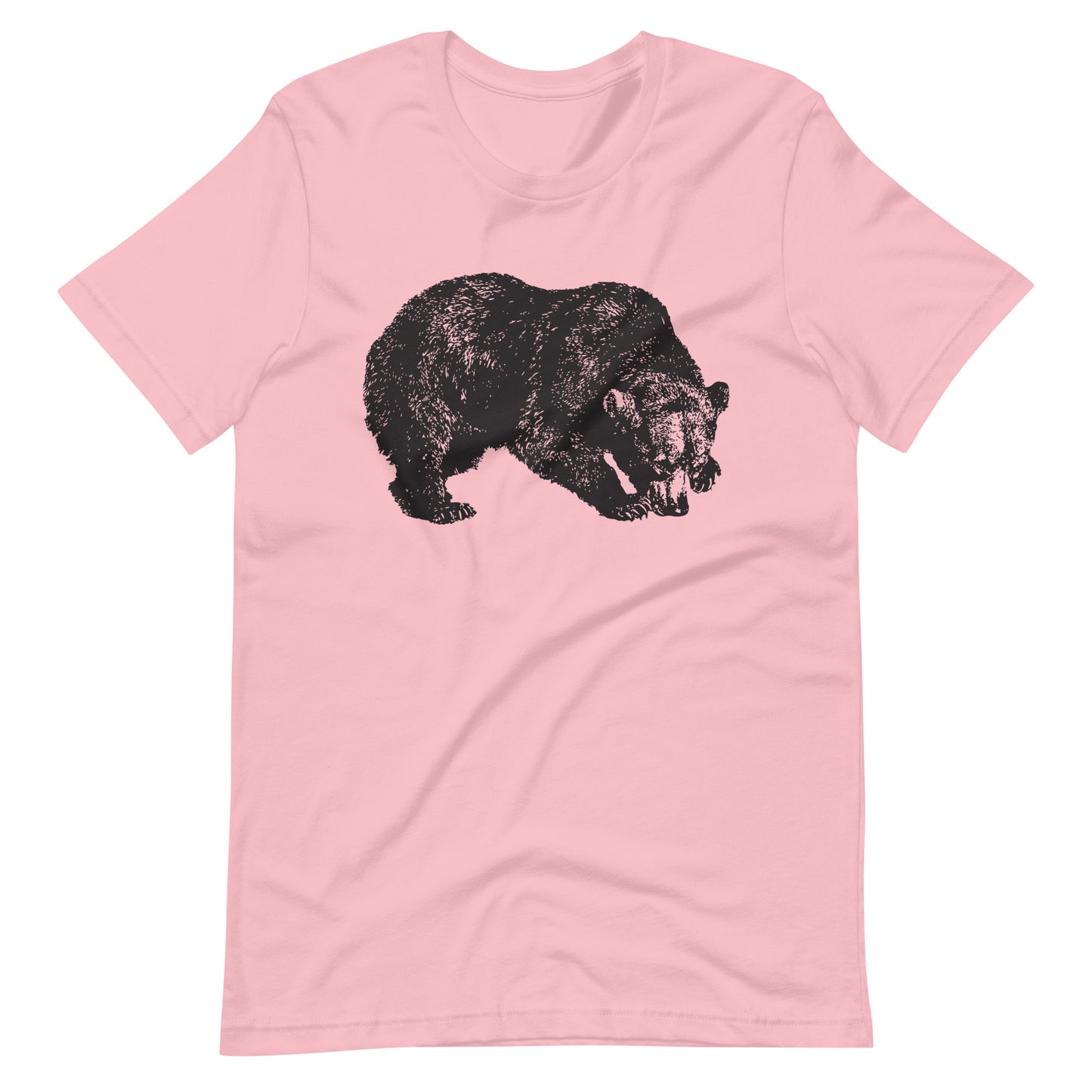 Printagon - American Black Bear - Unisex T-shirt - Pink / S