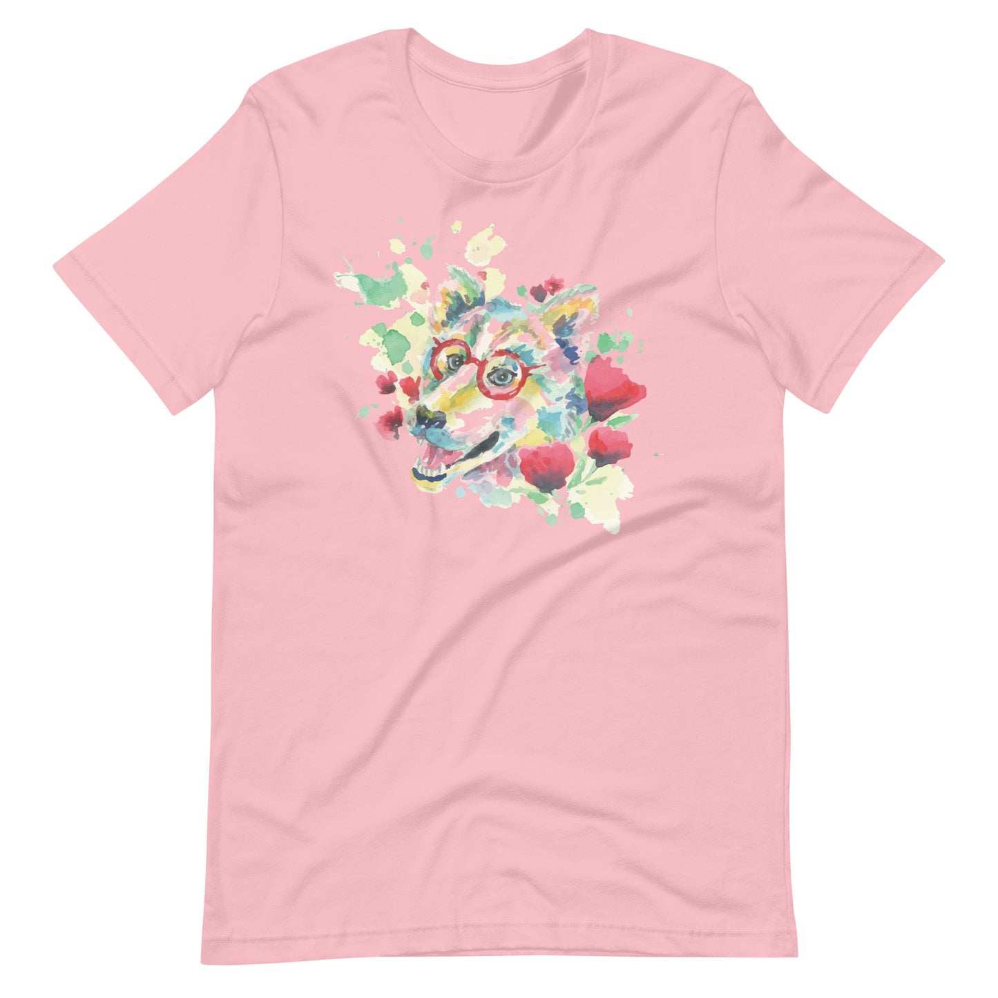 Printagon - Lovely Dog - Unisex T-shirt - Pink / S