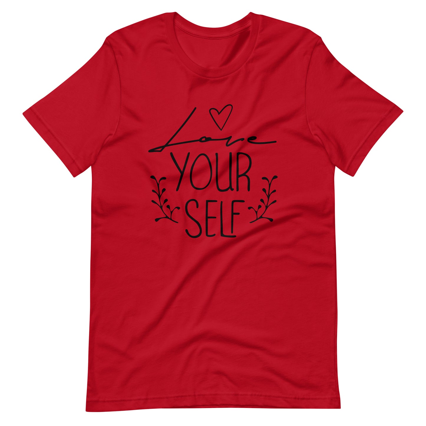 Printagon - Love Your Self 002 - Unisex T-shirt - Red / XS