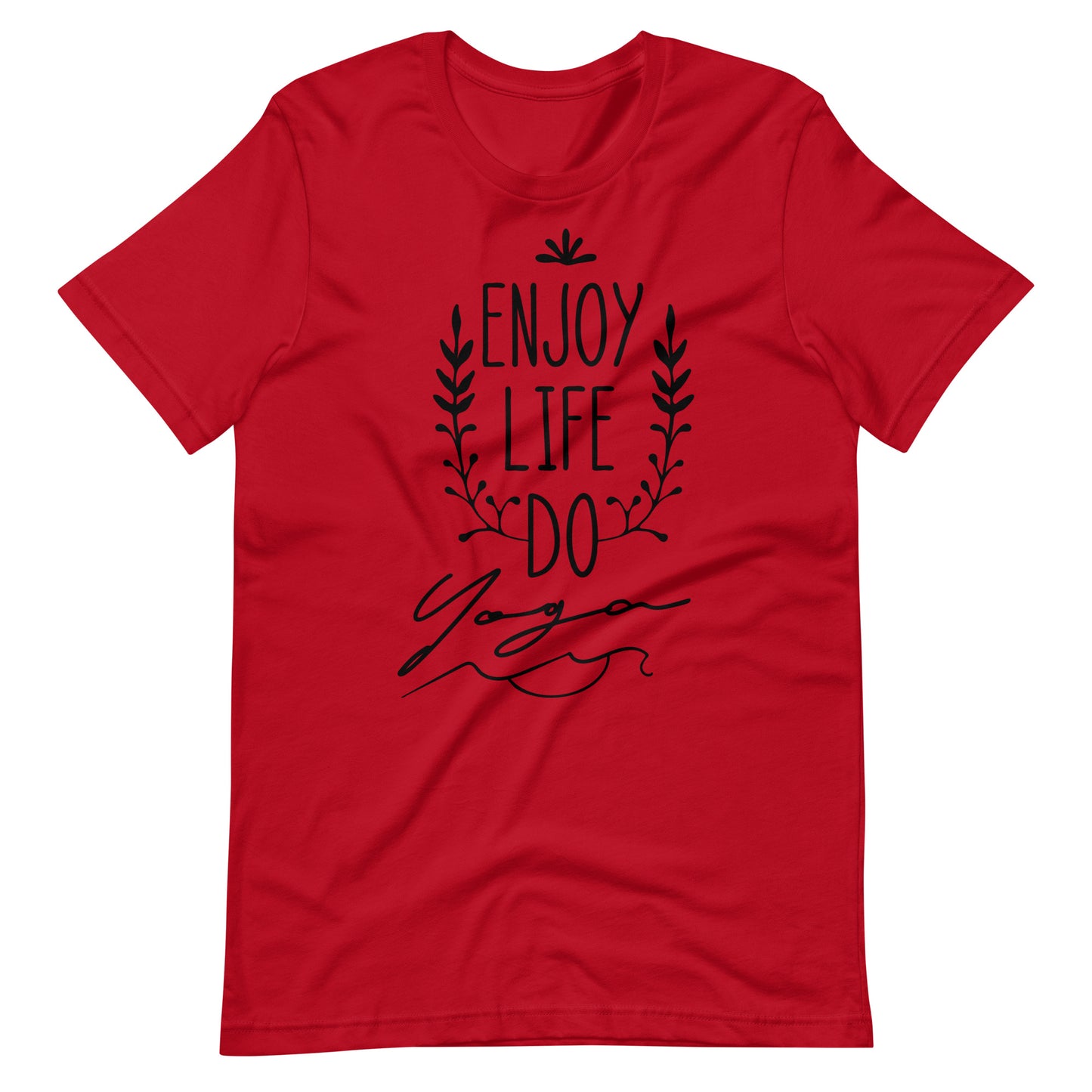 Printagon - Enjoy Life Do Yoga - Unisex T-shirt - Red / XS