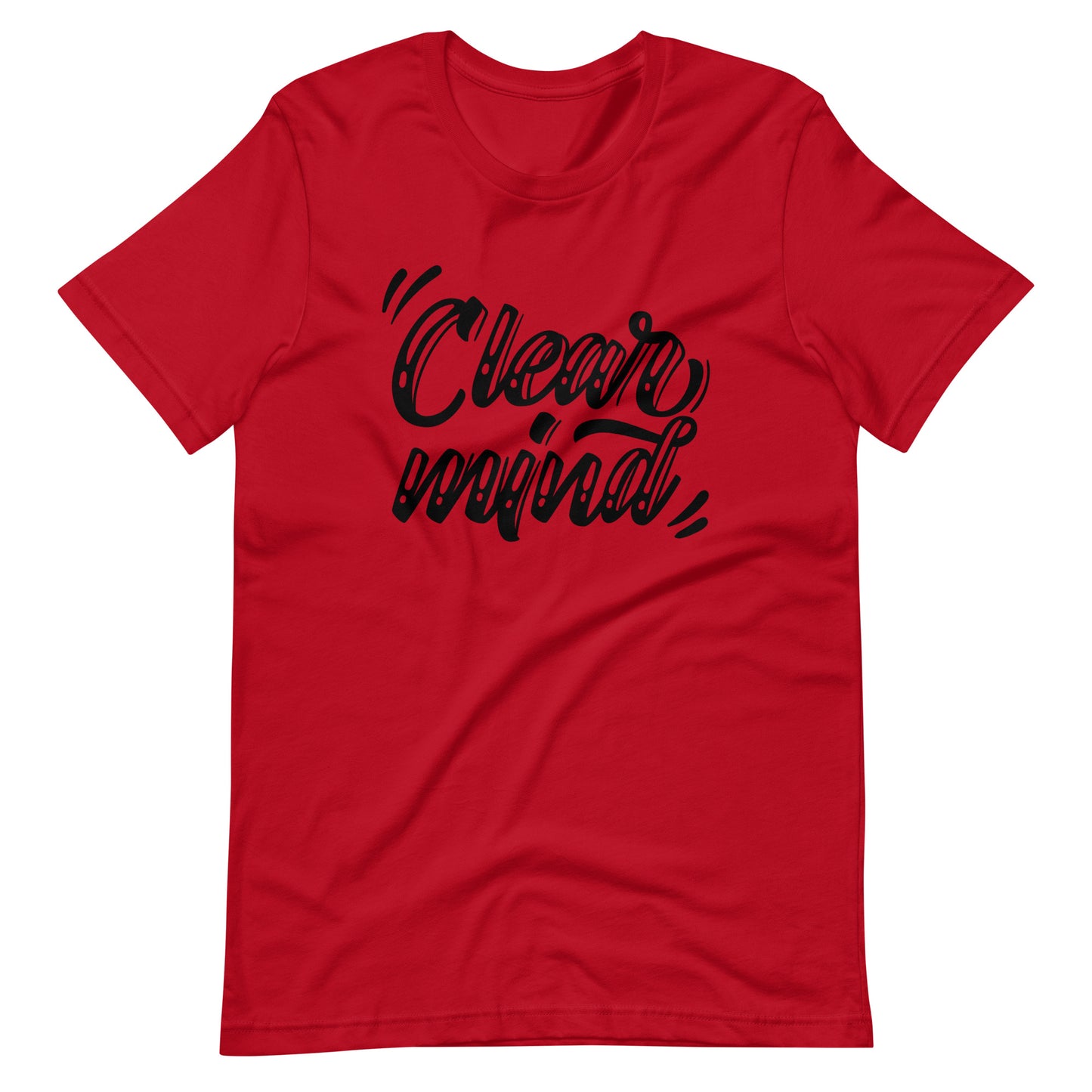 Printagon - Clear Mind - Unisex T-shirt - Red / XS