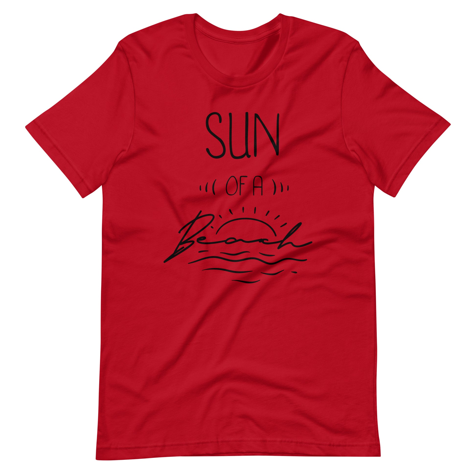 Sun Of A Beach - Unisex T-shirt - Red / XS Printagon