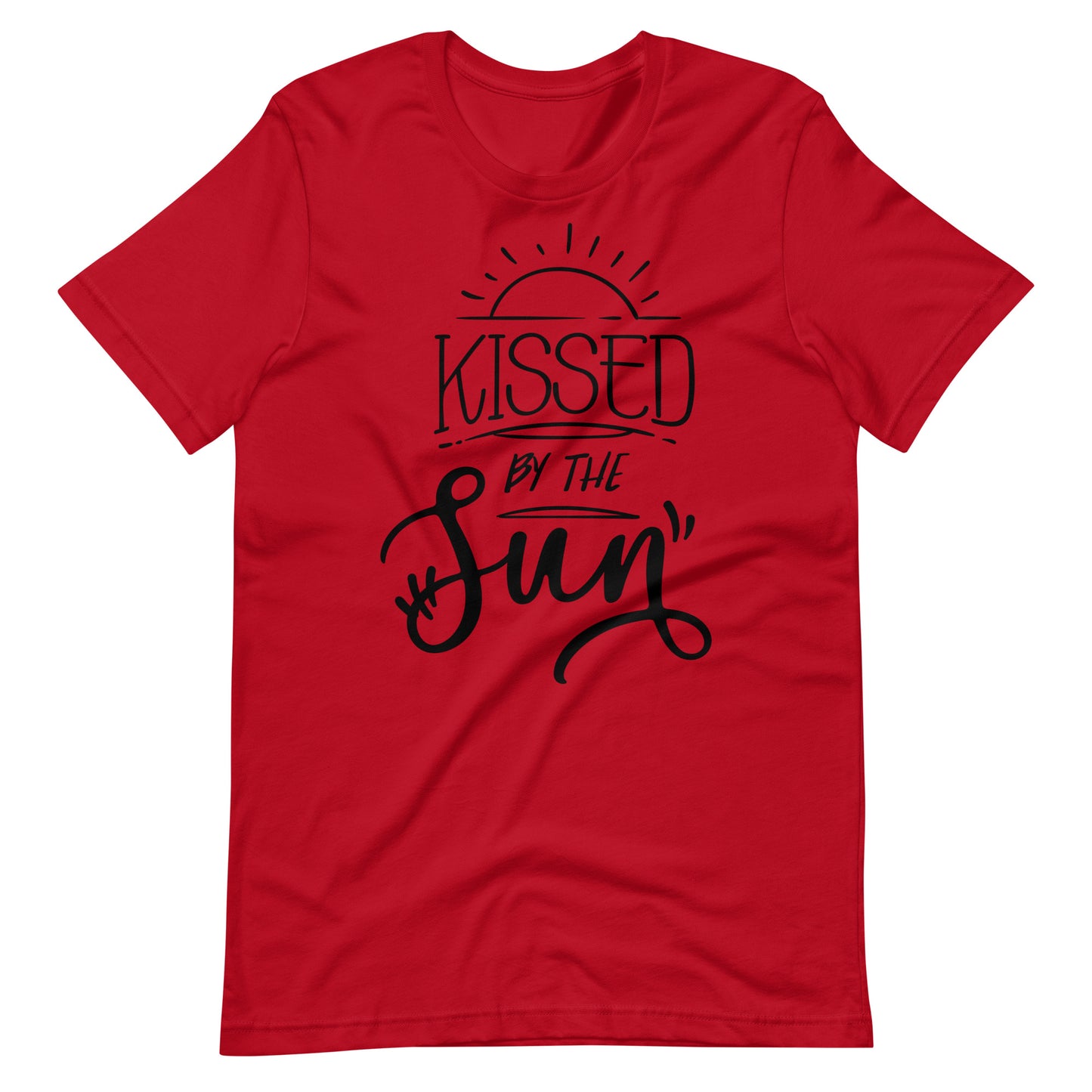 Printagon - Kissed By The Sun - Unisex T-shirt - Red / XS