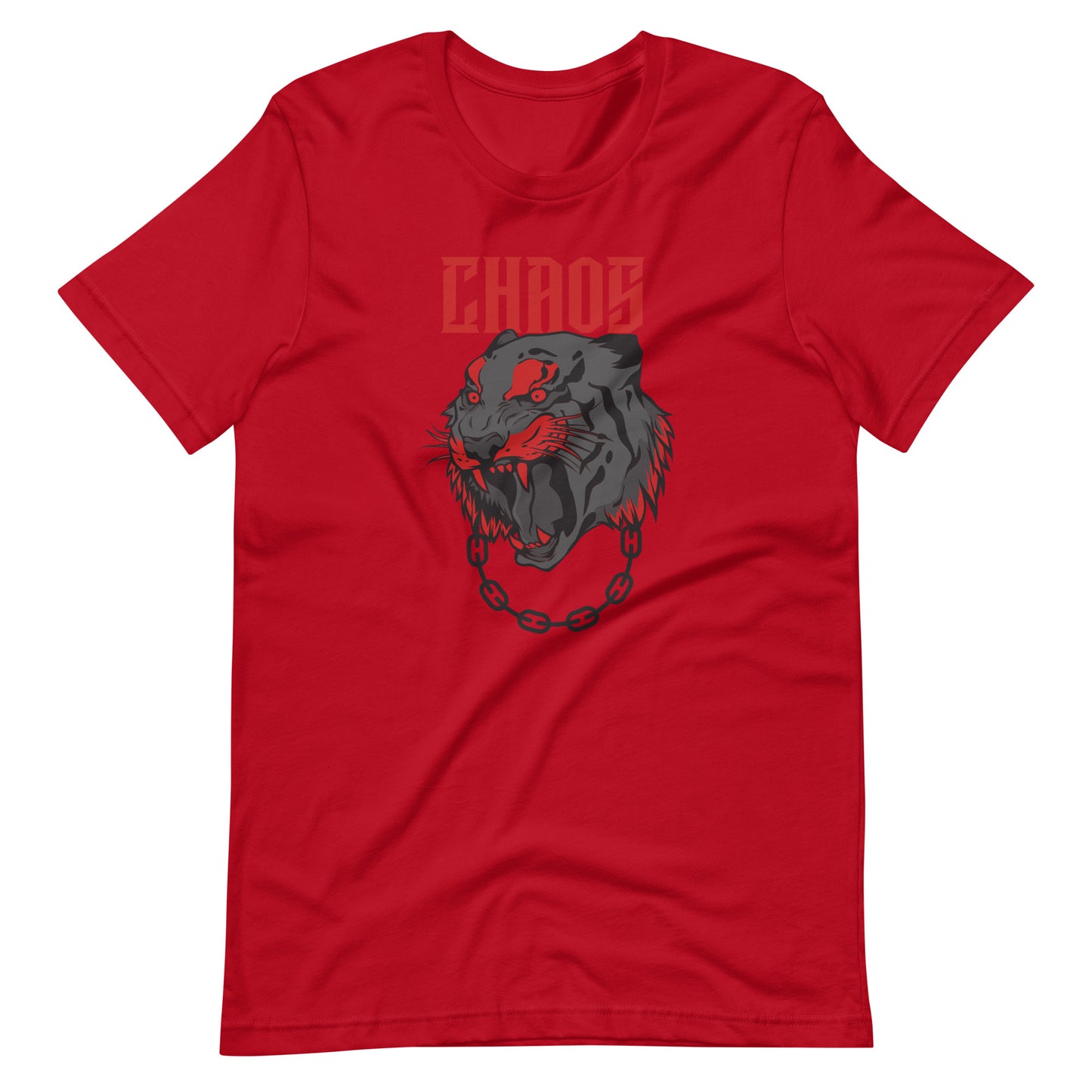 Printagon - Chros Lion - Unisex T-shirt - Red / XS