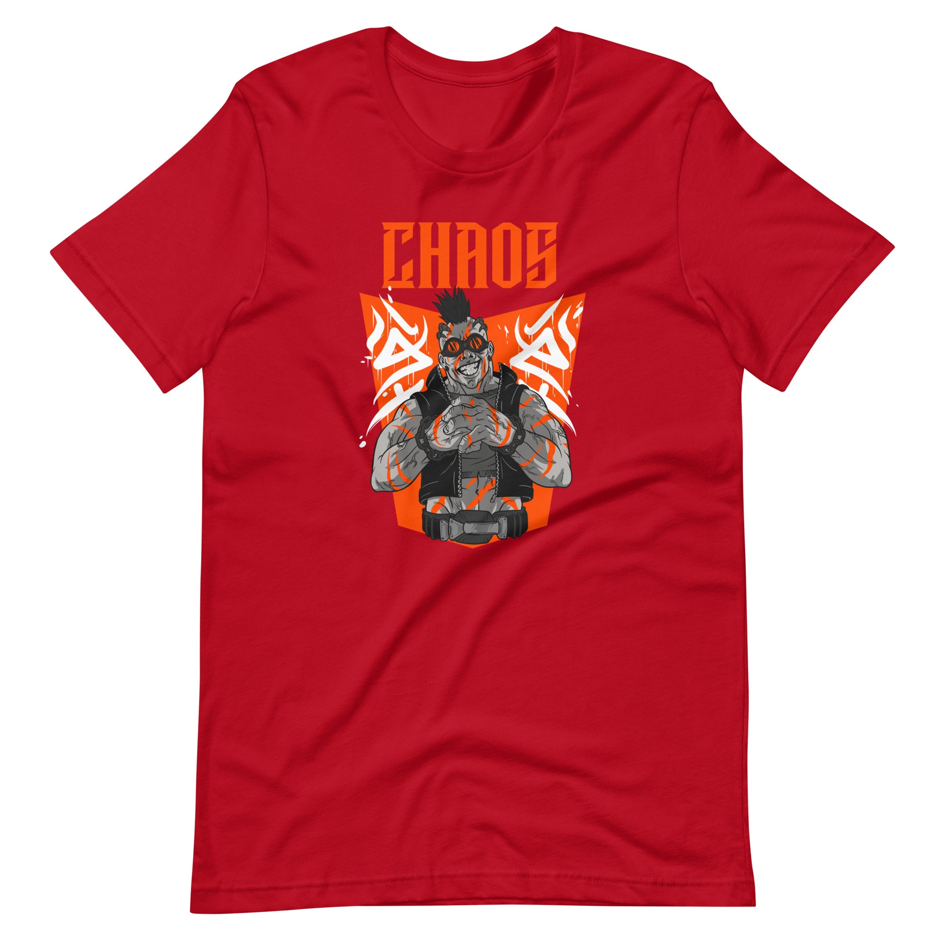 Printagon - Chaos Orange - Unisex T-shirt - Red / XS