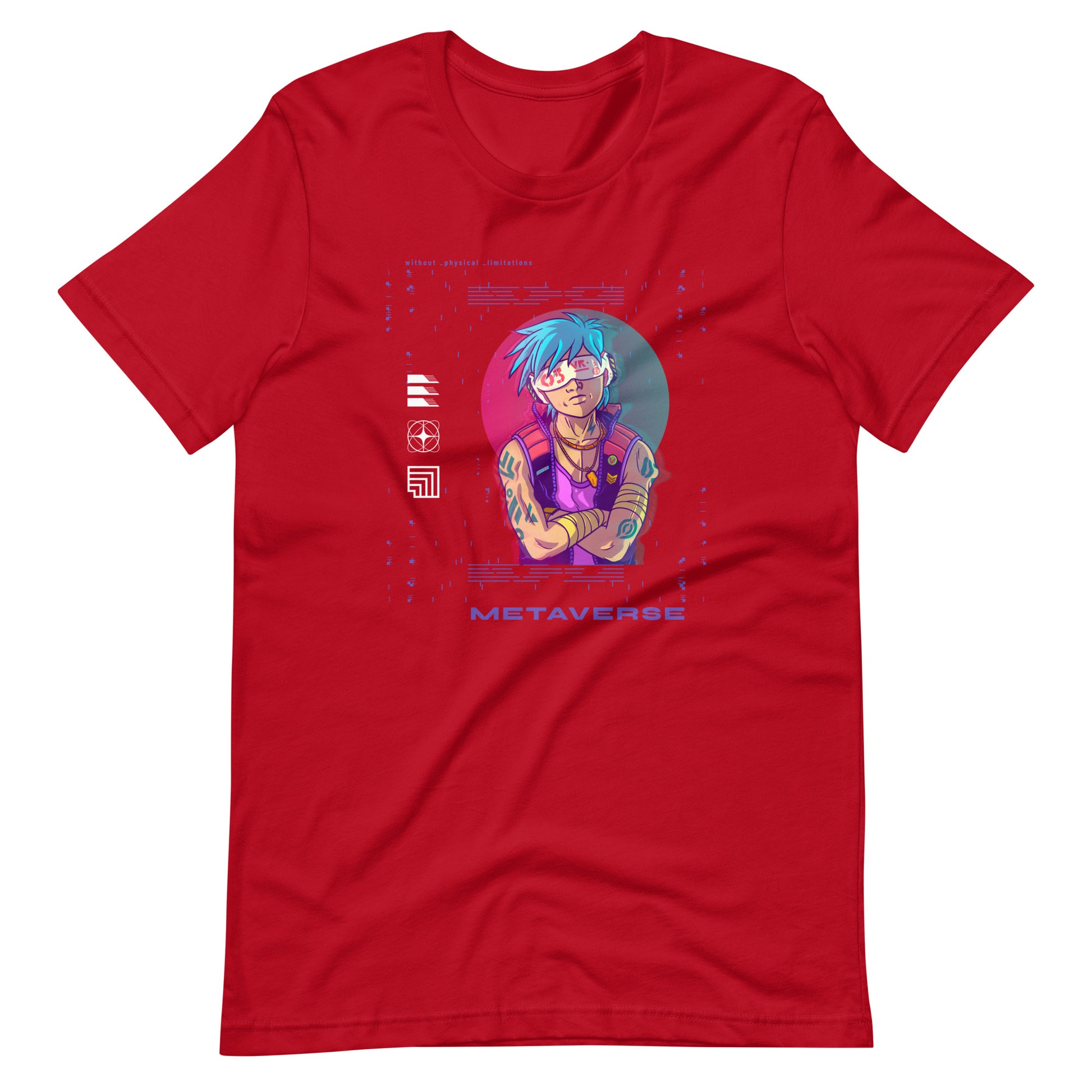 metaverse 005 - Unisex T-shirt - Red / XS Printagon