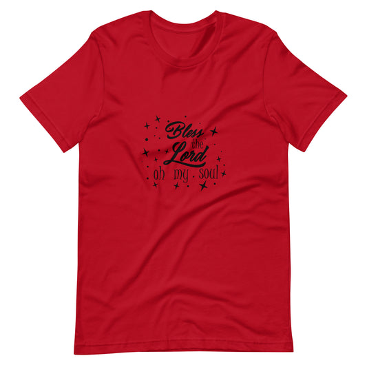 Printagon - Bless The Lord Oh My Soul - Unisex T-shirt - Red / XS