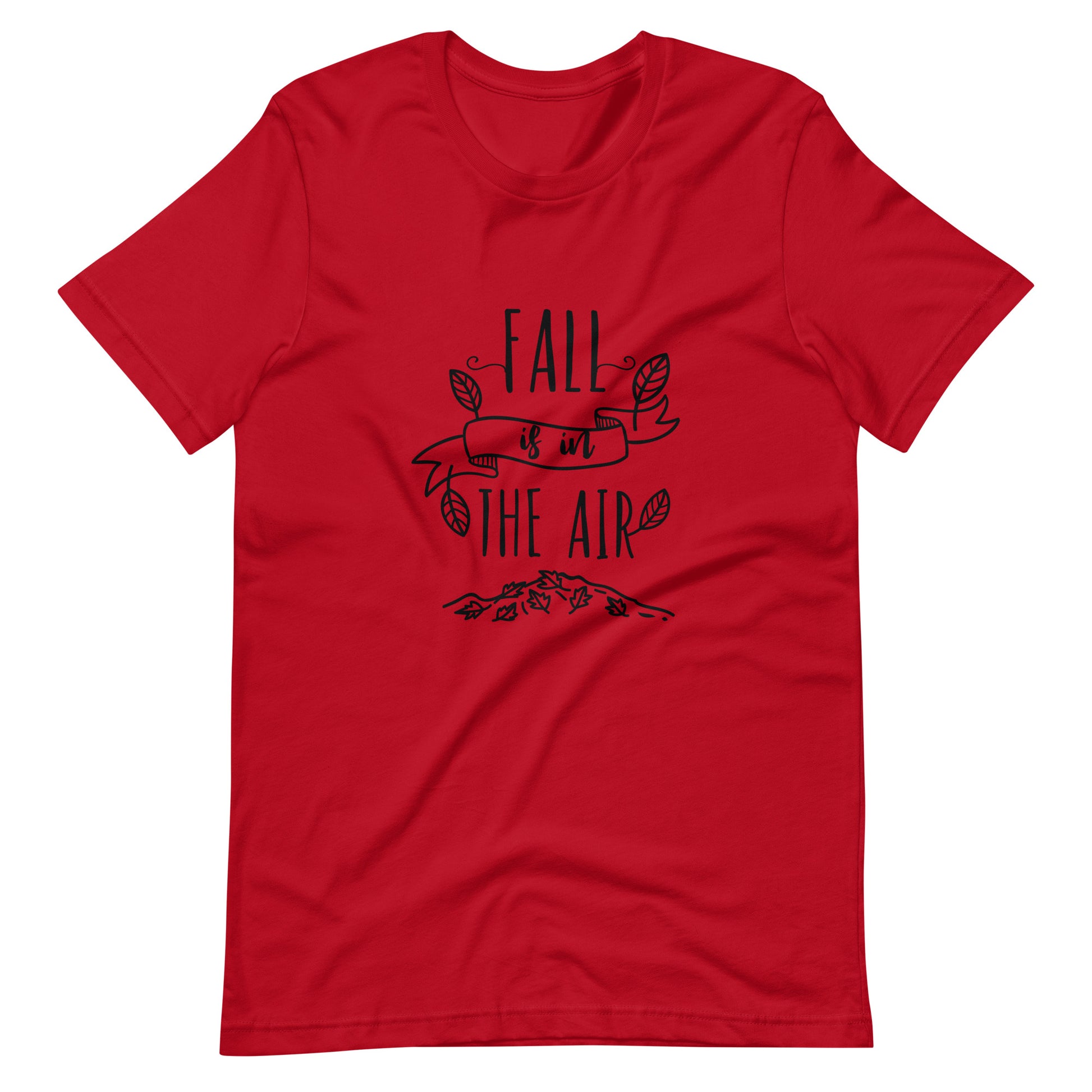 Printagon - Fall Is In The Air - Unisex T-shirt - Red / XS