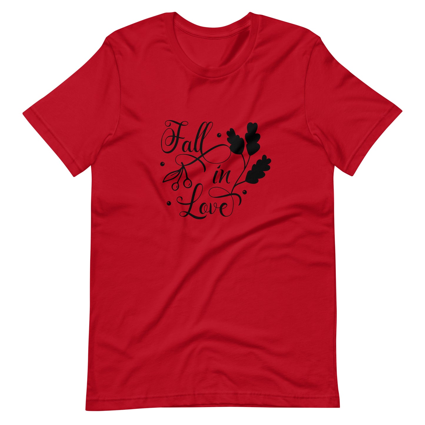 Printagon - Fall In Love 002 - Unisex T-shirt - Red / XS