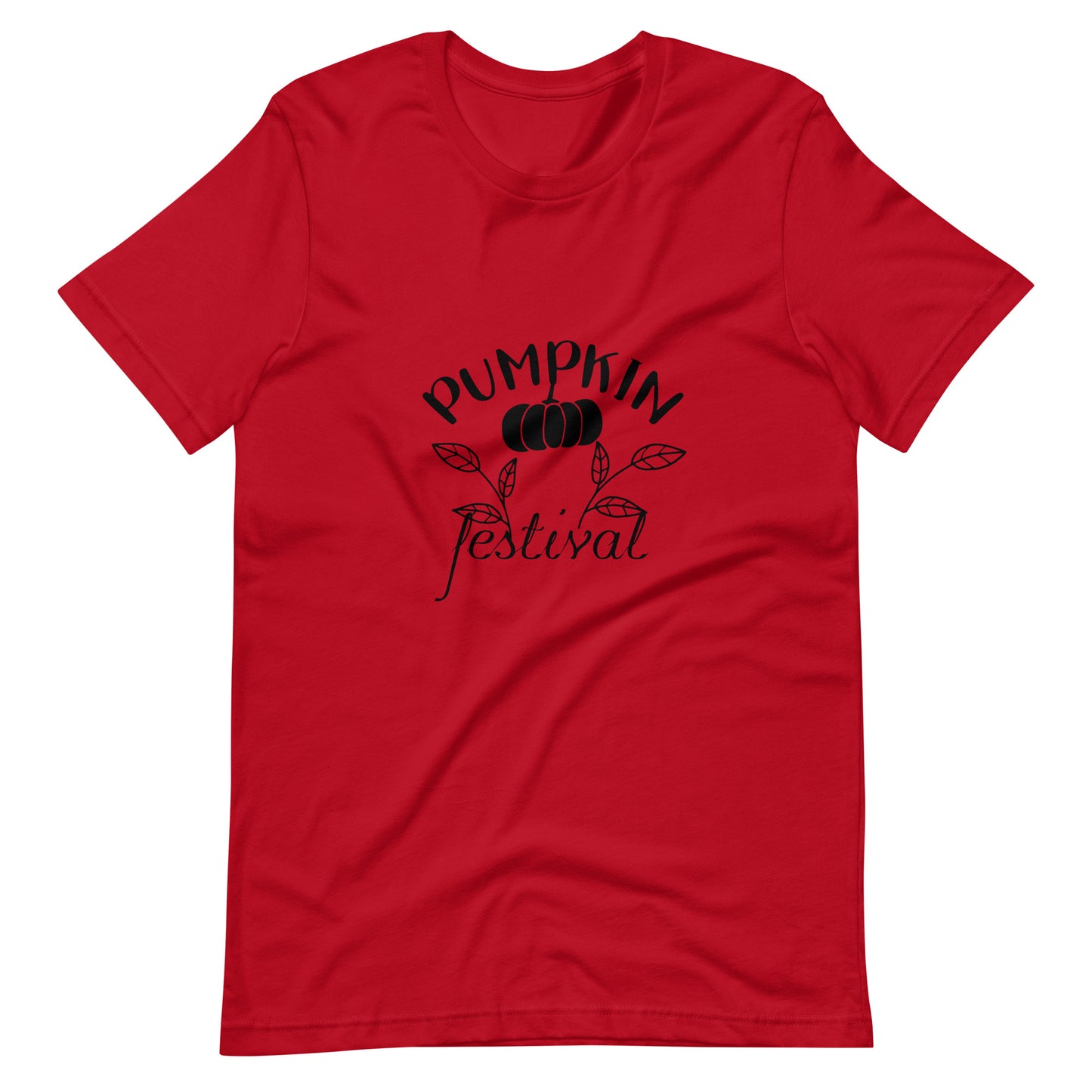 Pumpkin Festival - Unisex T-shirt - Red / XS Printagon