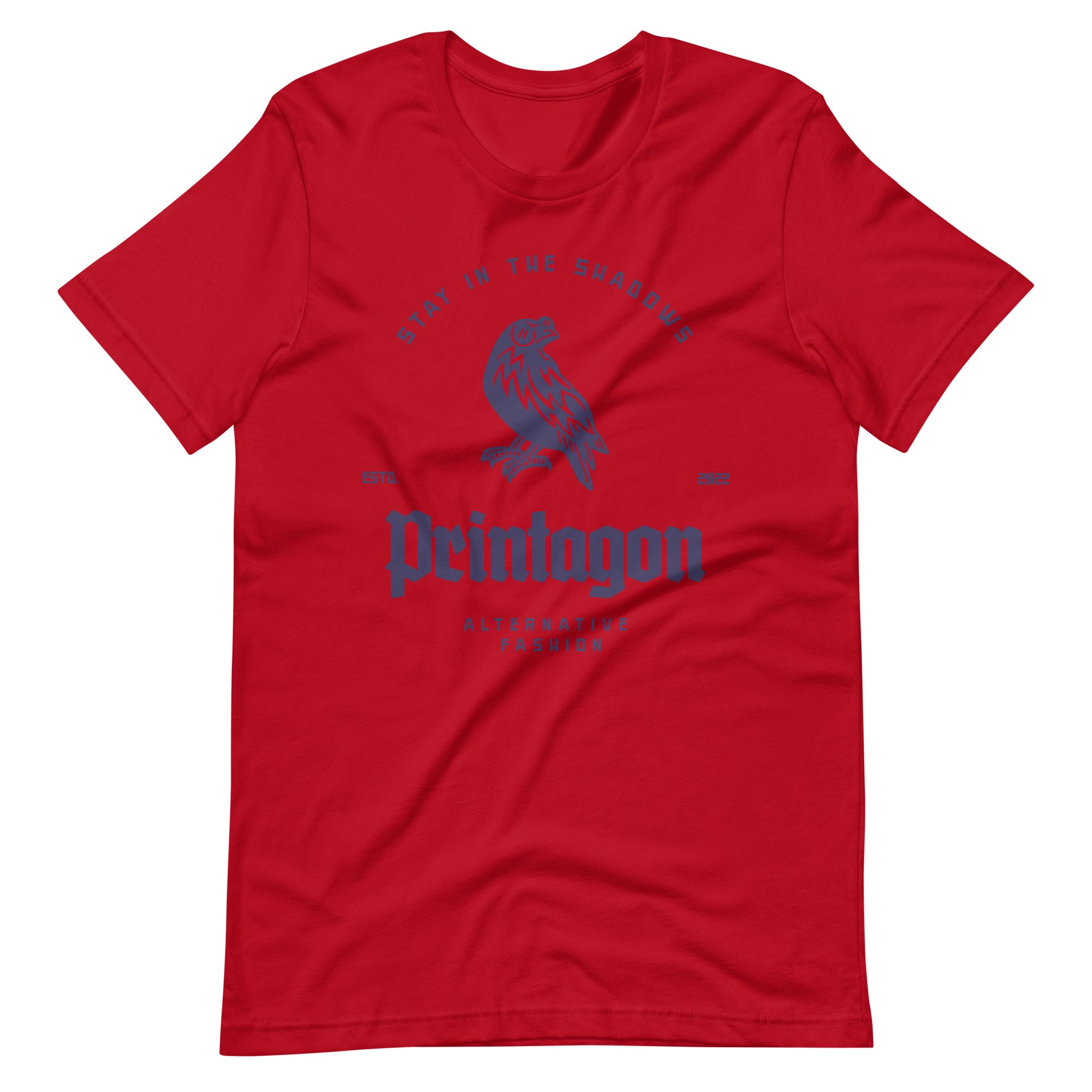 Printagon - Stay in The Shadows Unisex t-shirt - Red / XS Printagon