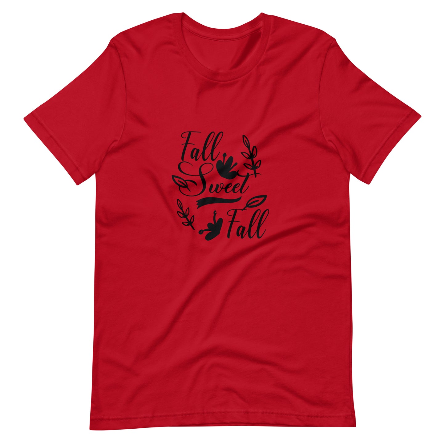 Printagon - Fall Sweet Fall - Unisex T-shirt - Red / XS