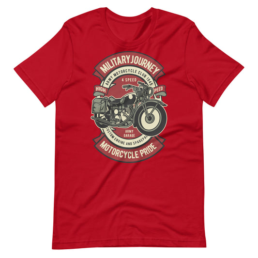 Printagon - Military Journey - T-shirt - Red / XS