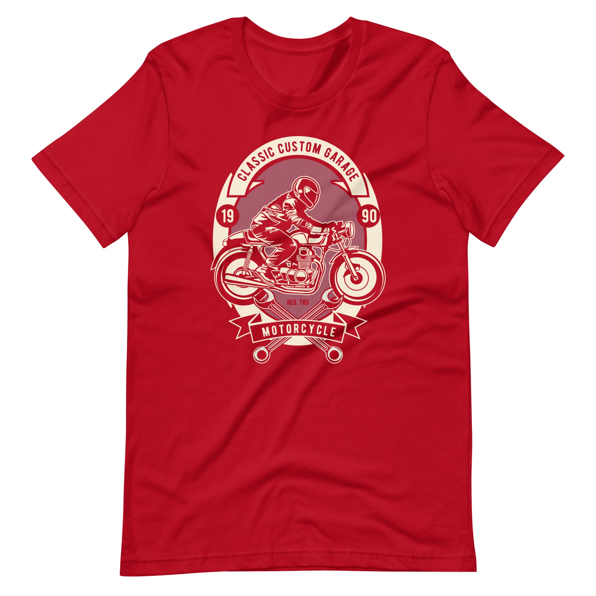 Printagon - Classic Custom Garage - T-shirt - Red / XS