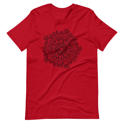 Printagon - Mandala 137 - T-shirt - Red / XS