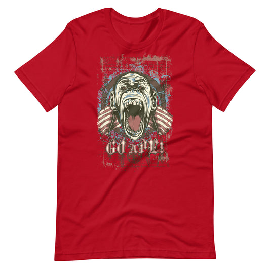 Printagon - Screaming Monkey - T-shirt - Red / XS