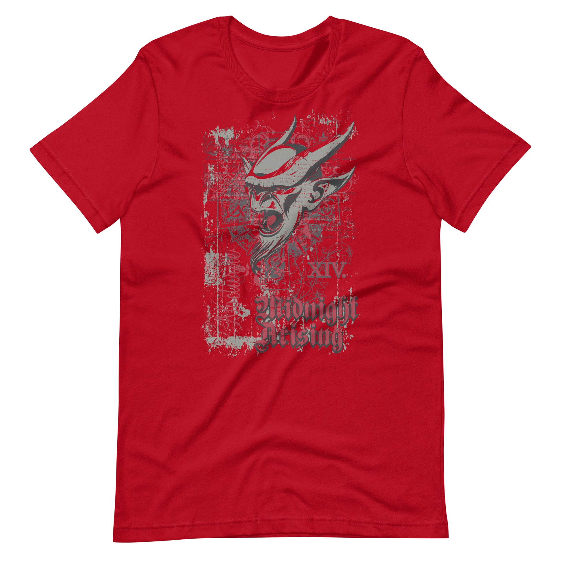 Printagon - Mid Night Arising - T-shirt - Red / XS