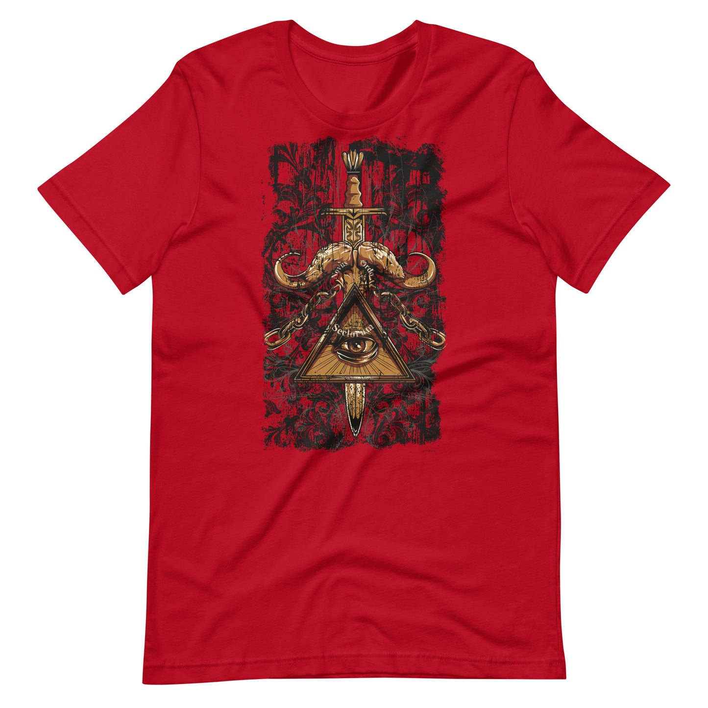 Printagon - Illuminati Sword - T-shirt - Red / XS