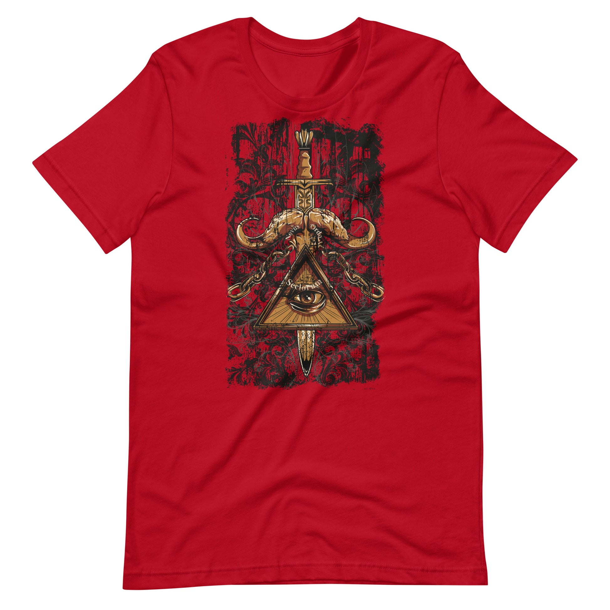 Printagon - Illuminati Sword - T-shirt - Red / XS