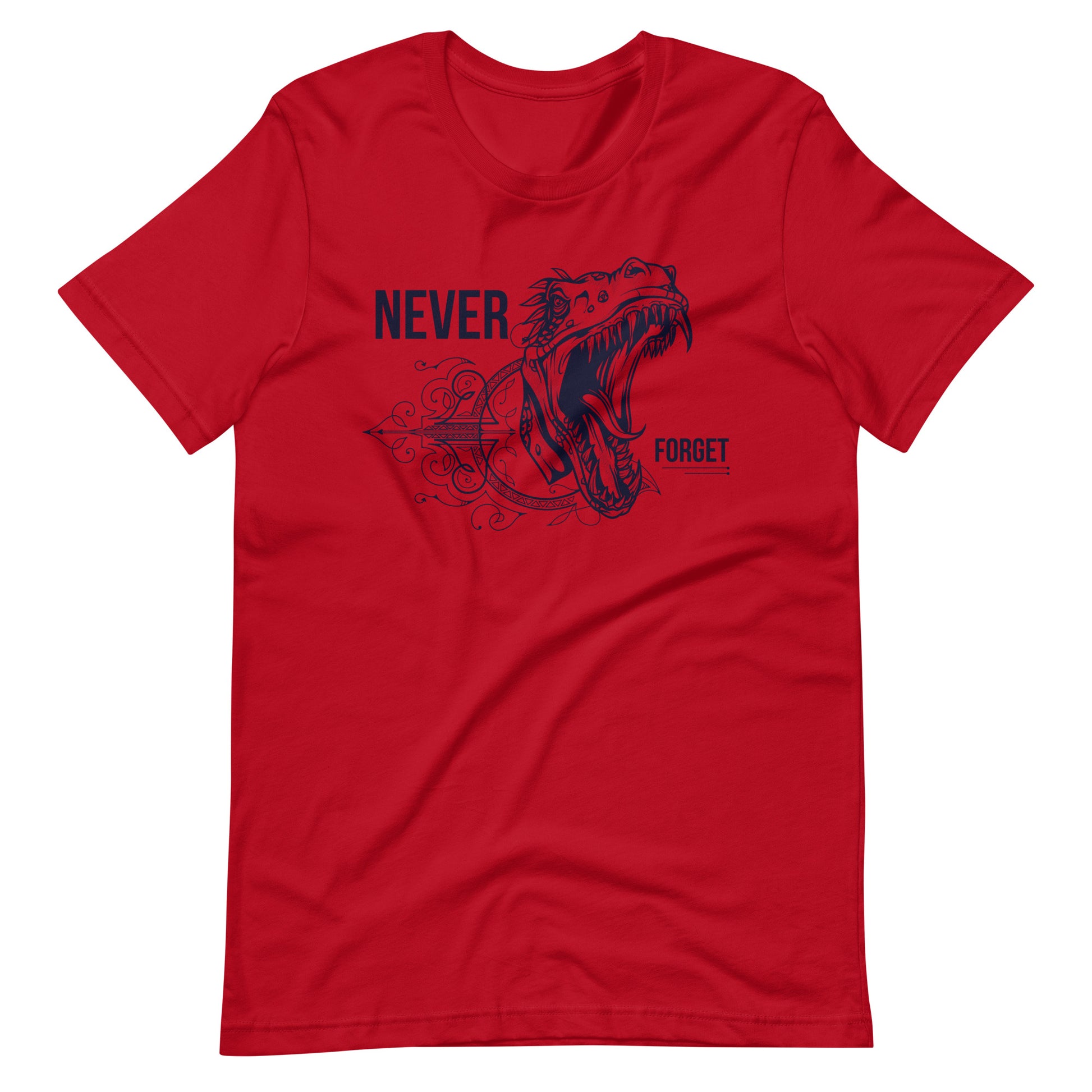 Printagon - Never Forget - Unisex T-shirt - Red / XS