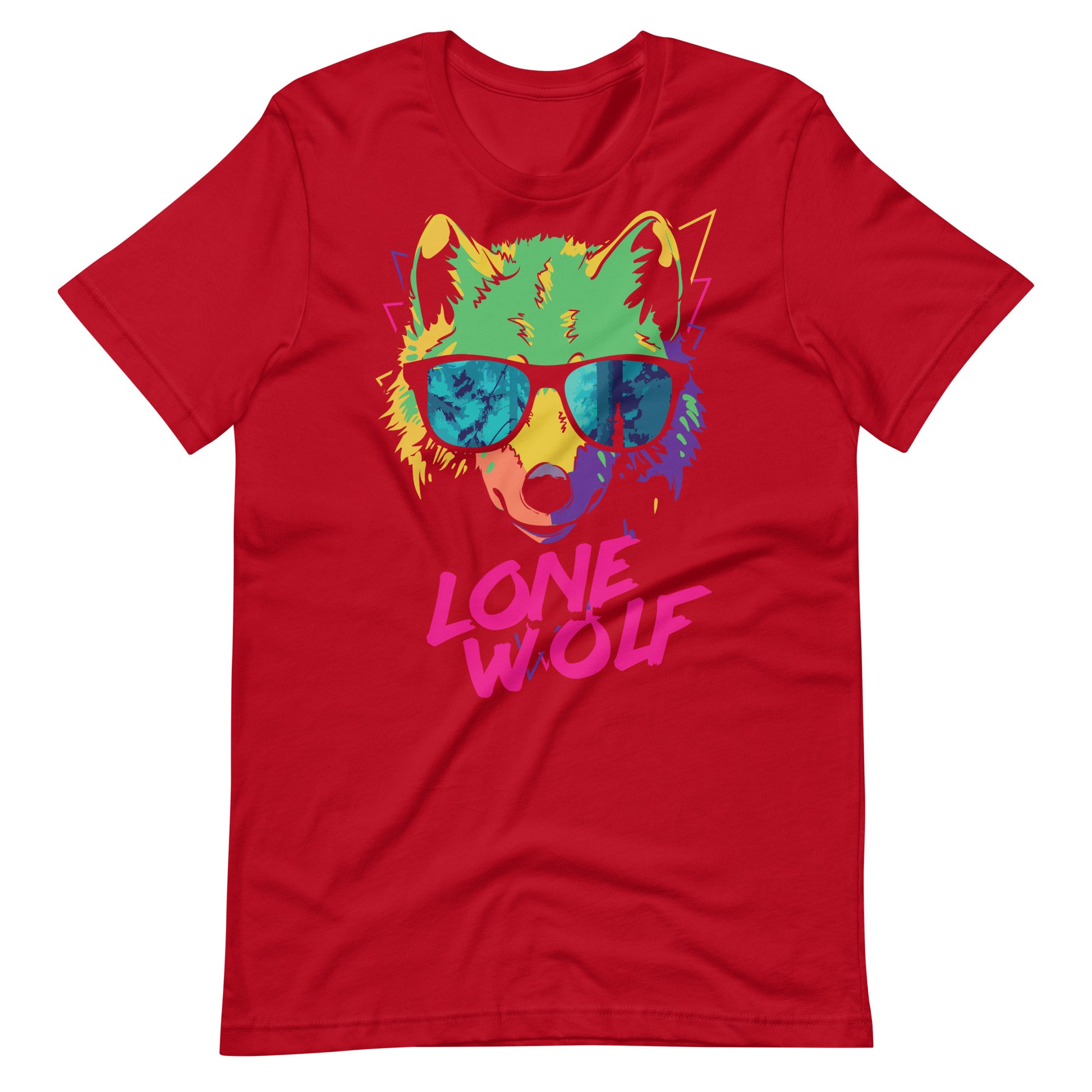 Printagon - Lone Wolf - Unisex T-shirt - Red / XS