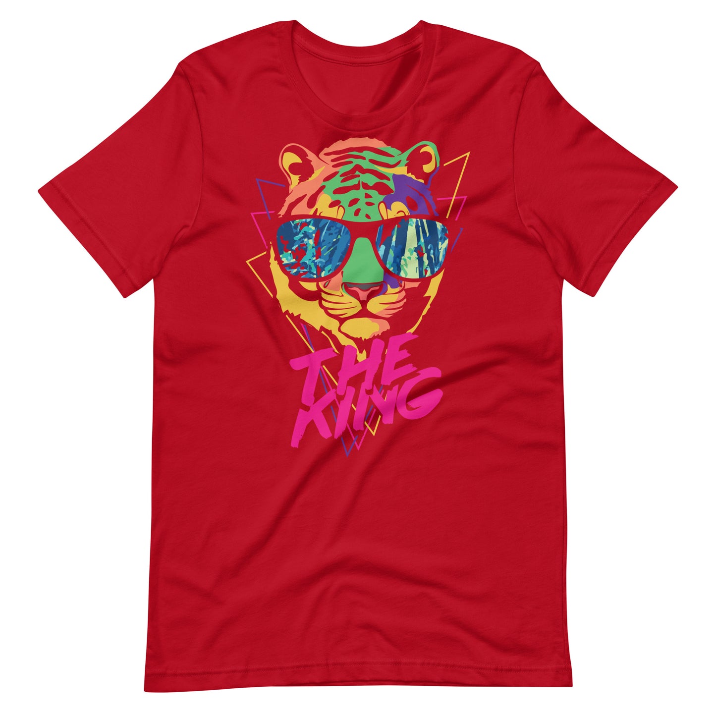 Printagon - The king - Unisex T-shirt - Red / XS