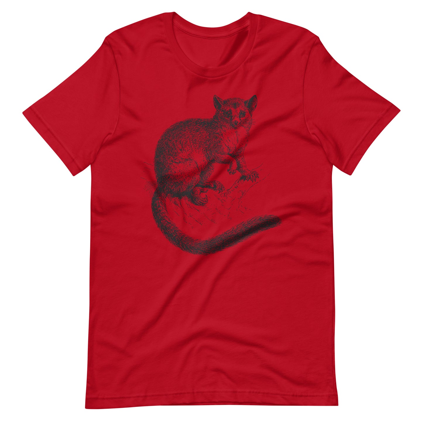 Printagon - The Fox - Unisex T-shirt - Red / XS