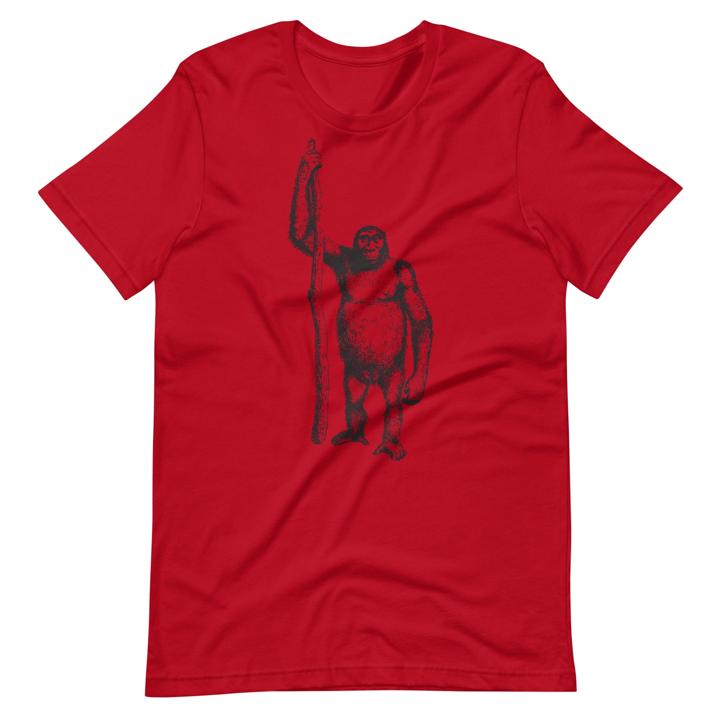 Printagon - Gorilla - Unisex T-shirt - Red / XS