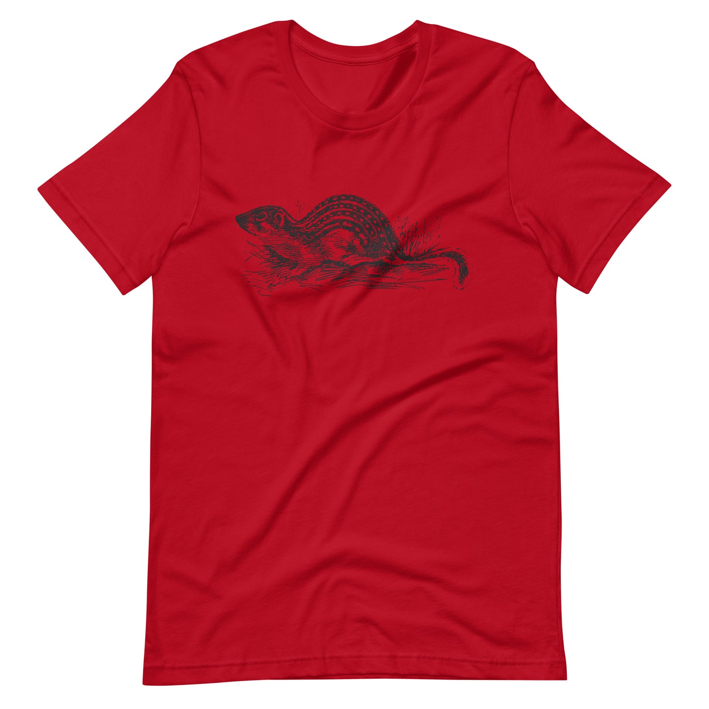 Printagon - Ground Squirrel - Unisex T-shirt - Red / XS