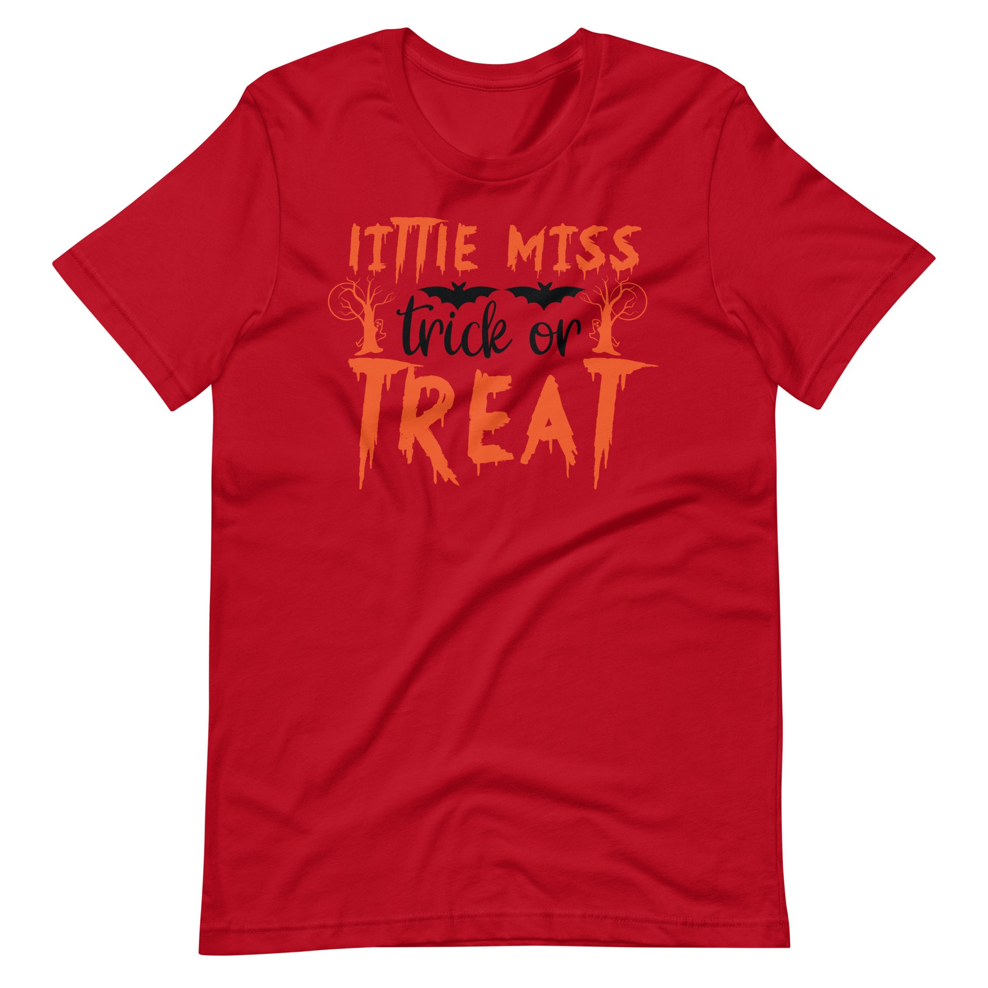 Printagon - Little Miss Trick or Treat - Unisex T-shirt - Red / XS