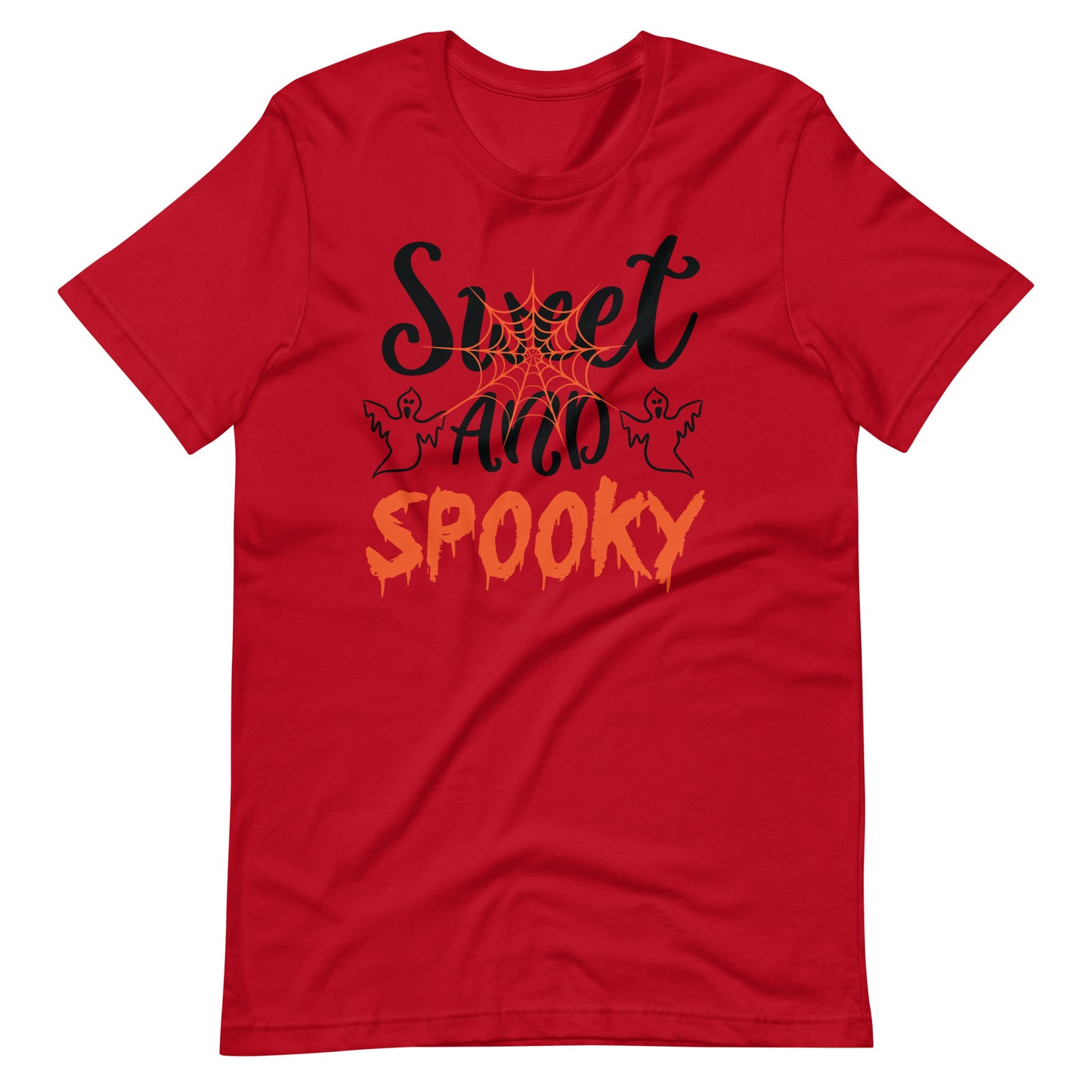 Printagon - Sweet and Spooky - Unisex T-shirt - Red / XS