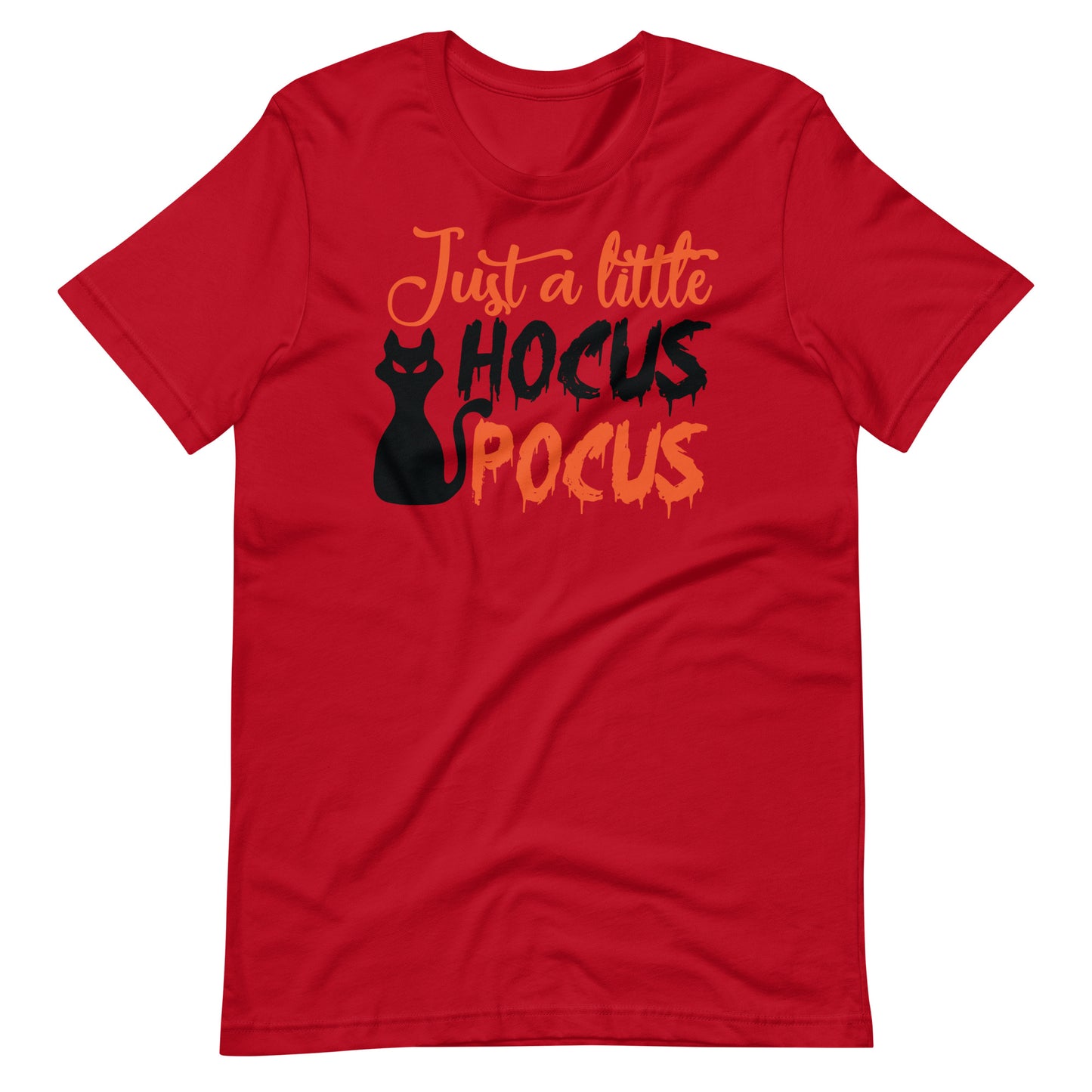 Printagon - Just a Little Hocus Pocus - Unisex T-shirt - Red / XS