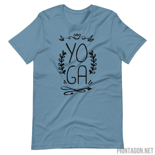 Yoga - Unisex T-shirt - Steel Blue / S Printagon