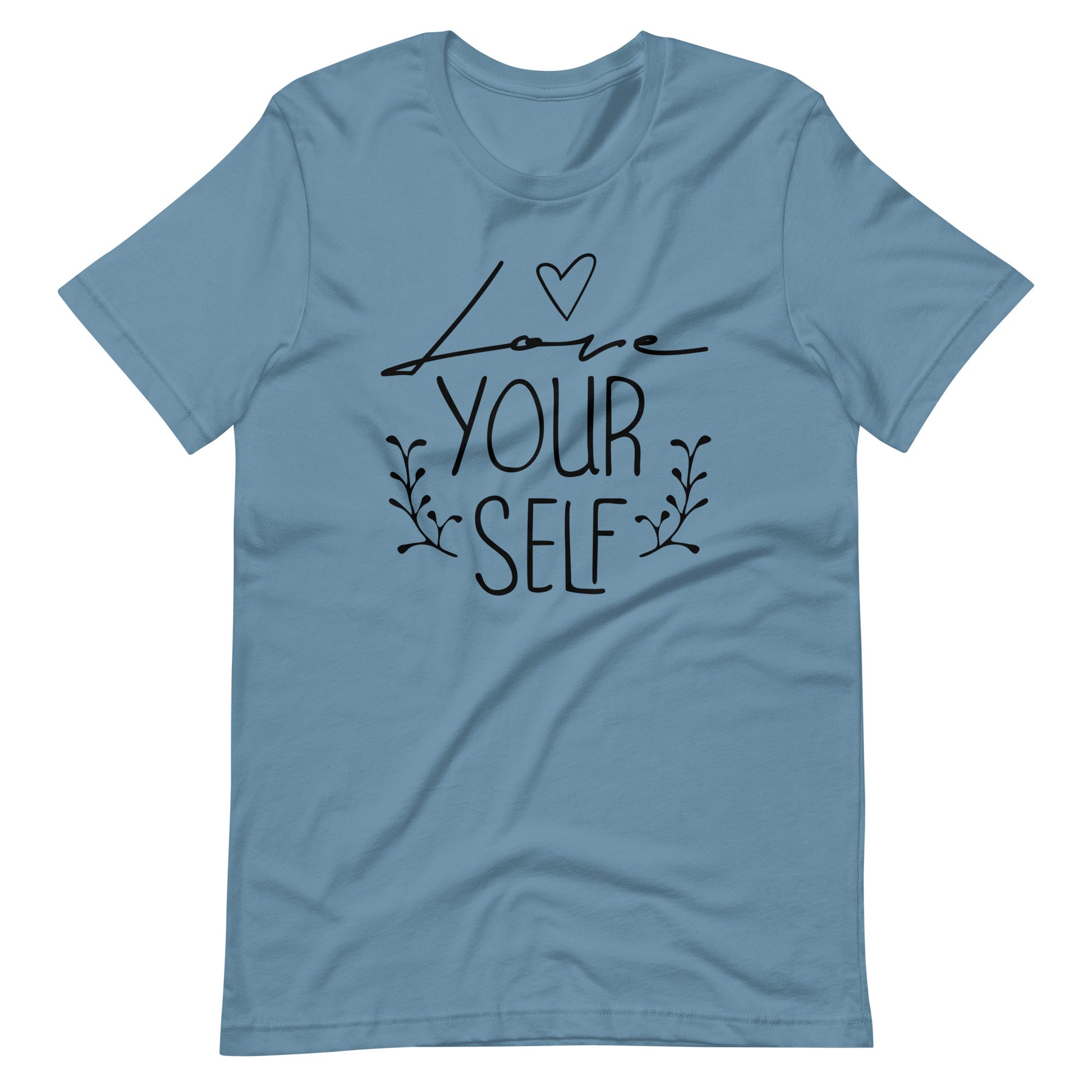 Printagon - Love Your Self - Unisex T-shirt - Steel Blue / S