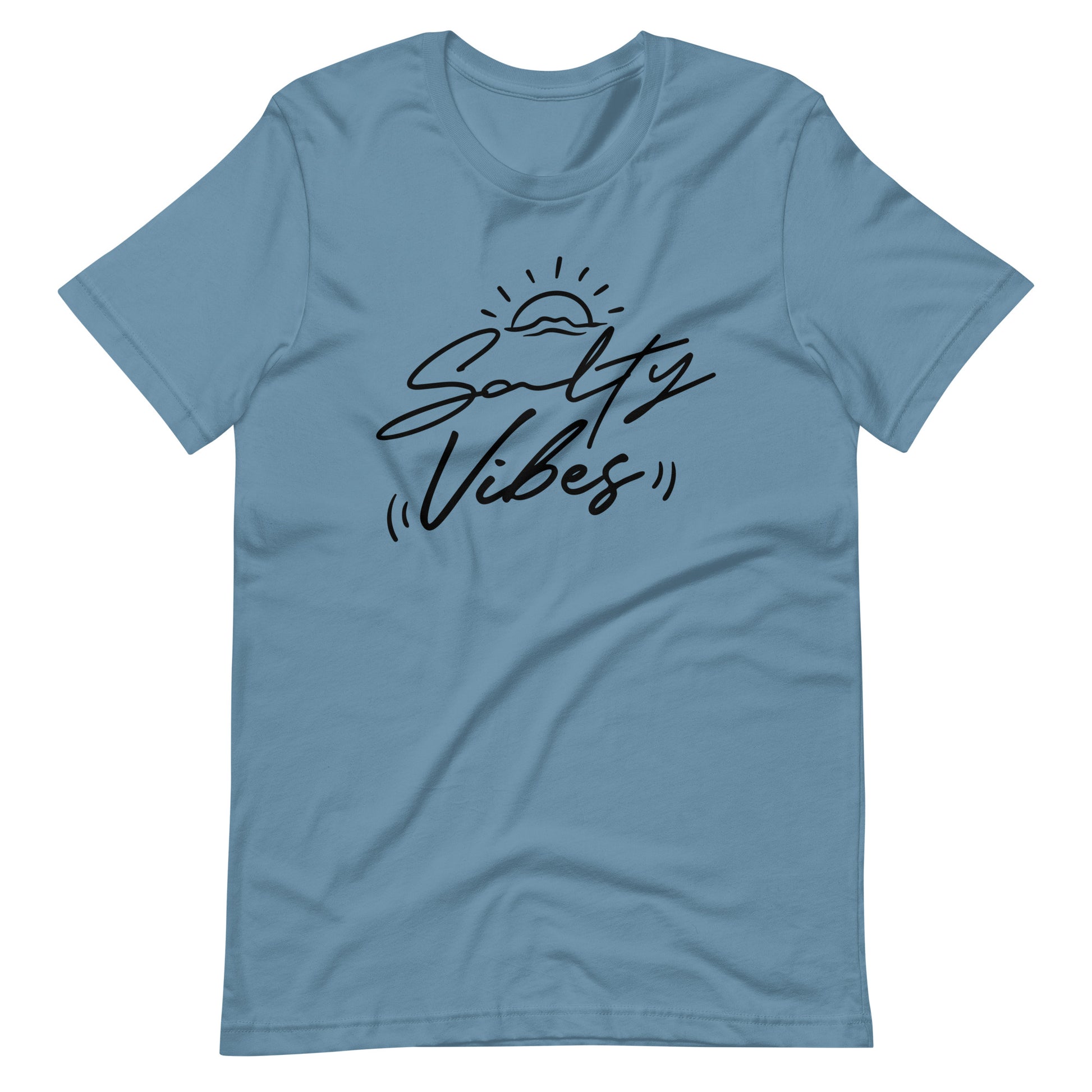 Salty Vibes - Unisex T-shirt - Steel Blue / S Printagon