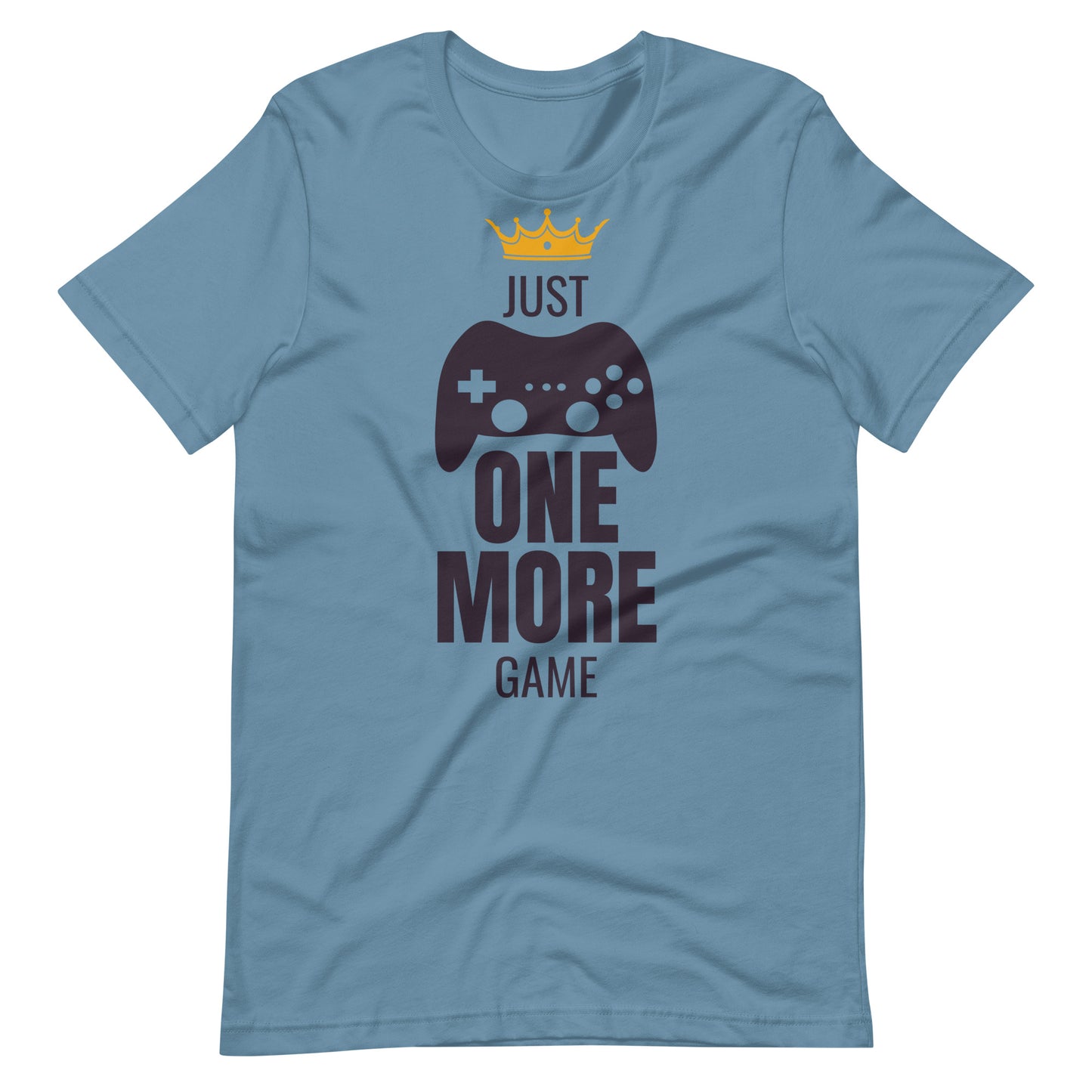 Printagon - Just One More Game - Unisex T-shirt - Steel Blue / S