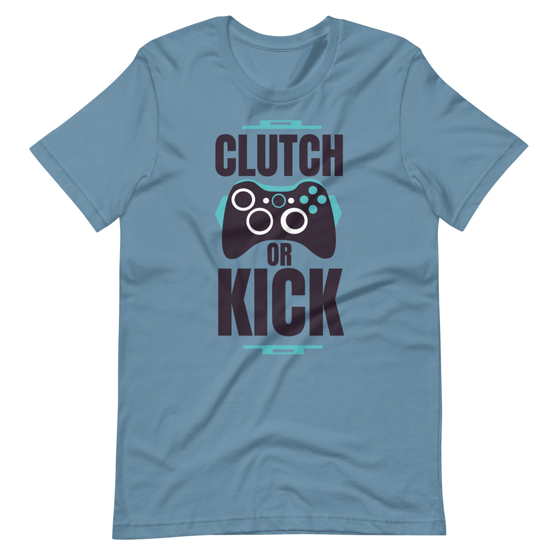 Printagon - Clutch Or Kick - Unisex T-shirt - Steel Blue / S