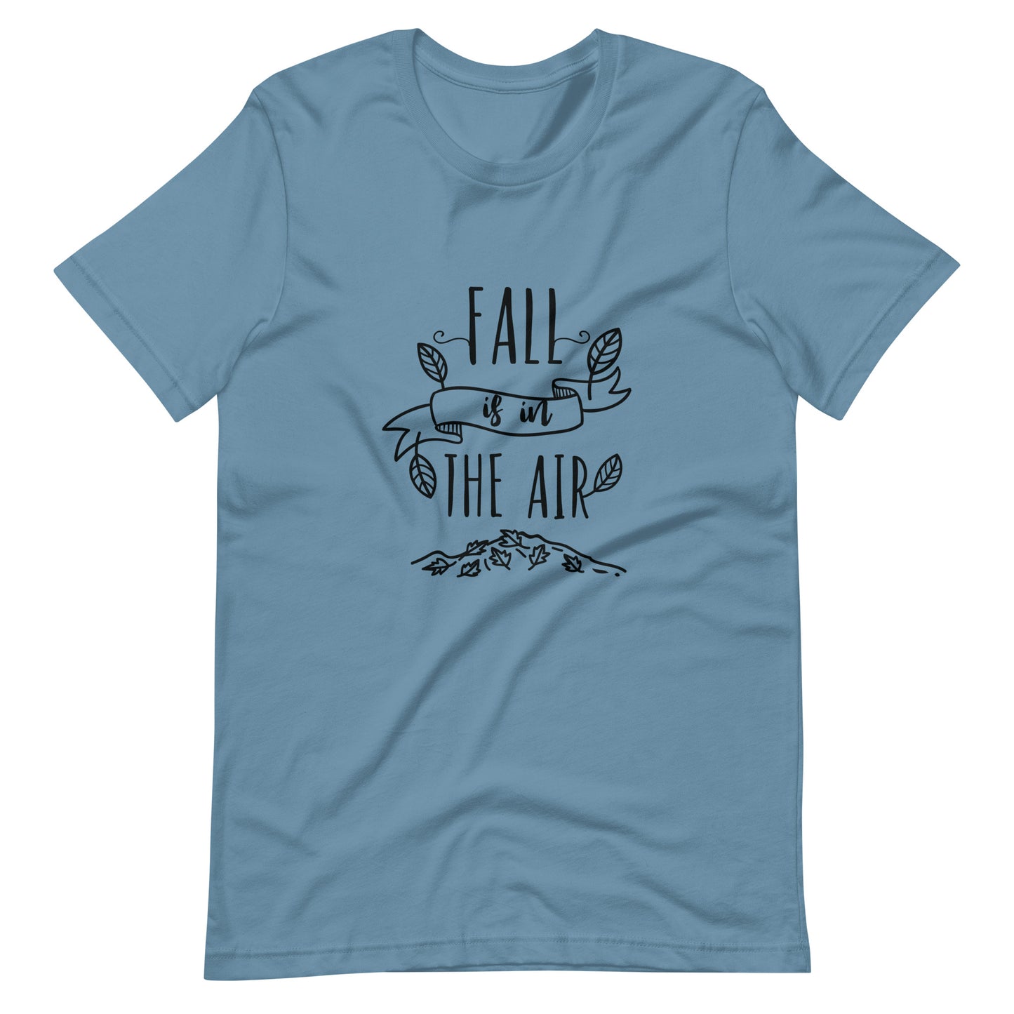 Printagon - Fall Is In The Air - Unisex T-shirt - Steel Blue / S