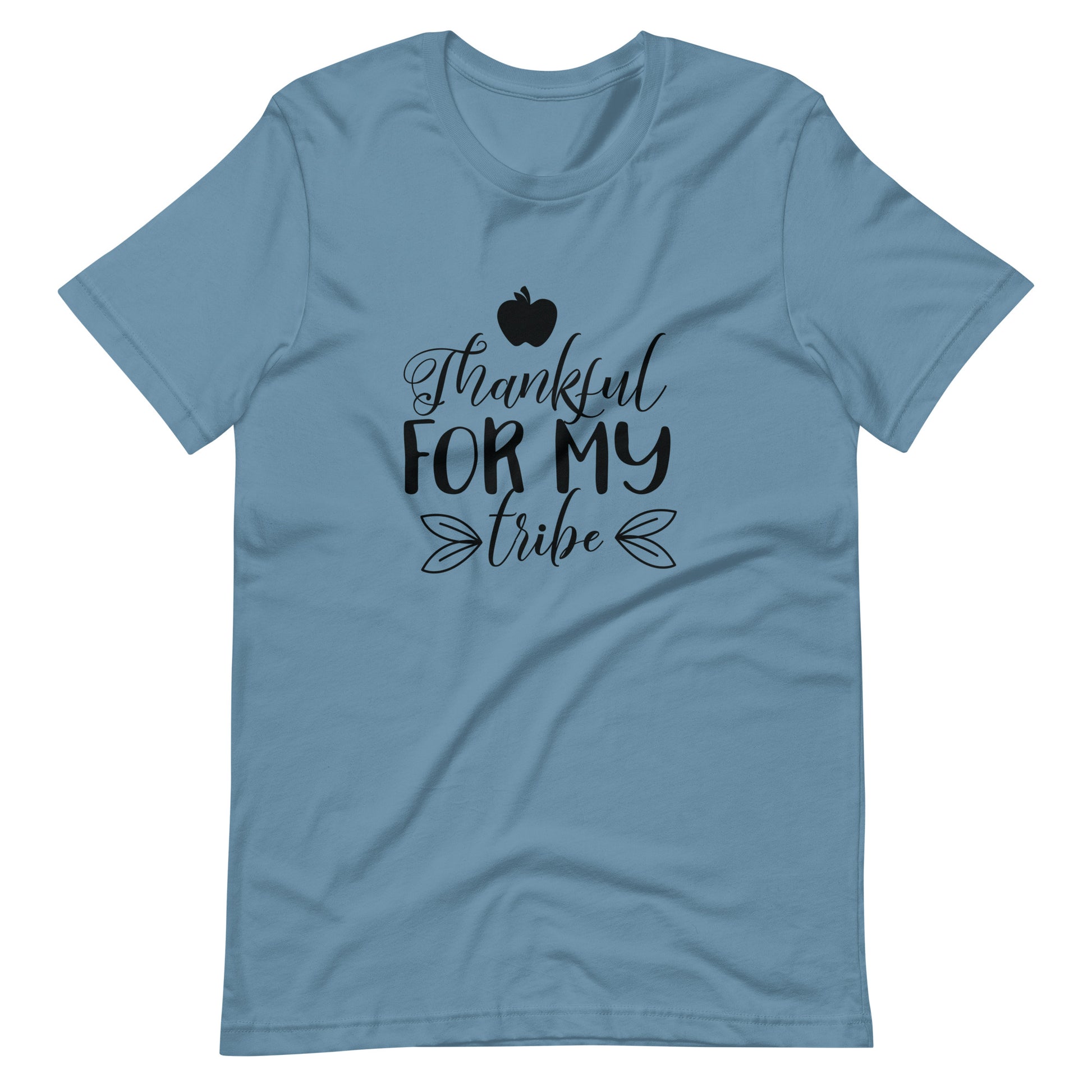 Thankful For My Tribe - Unisex T-shirt - Steel Blue / S Printagon