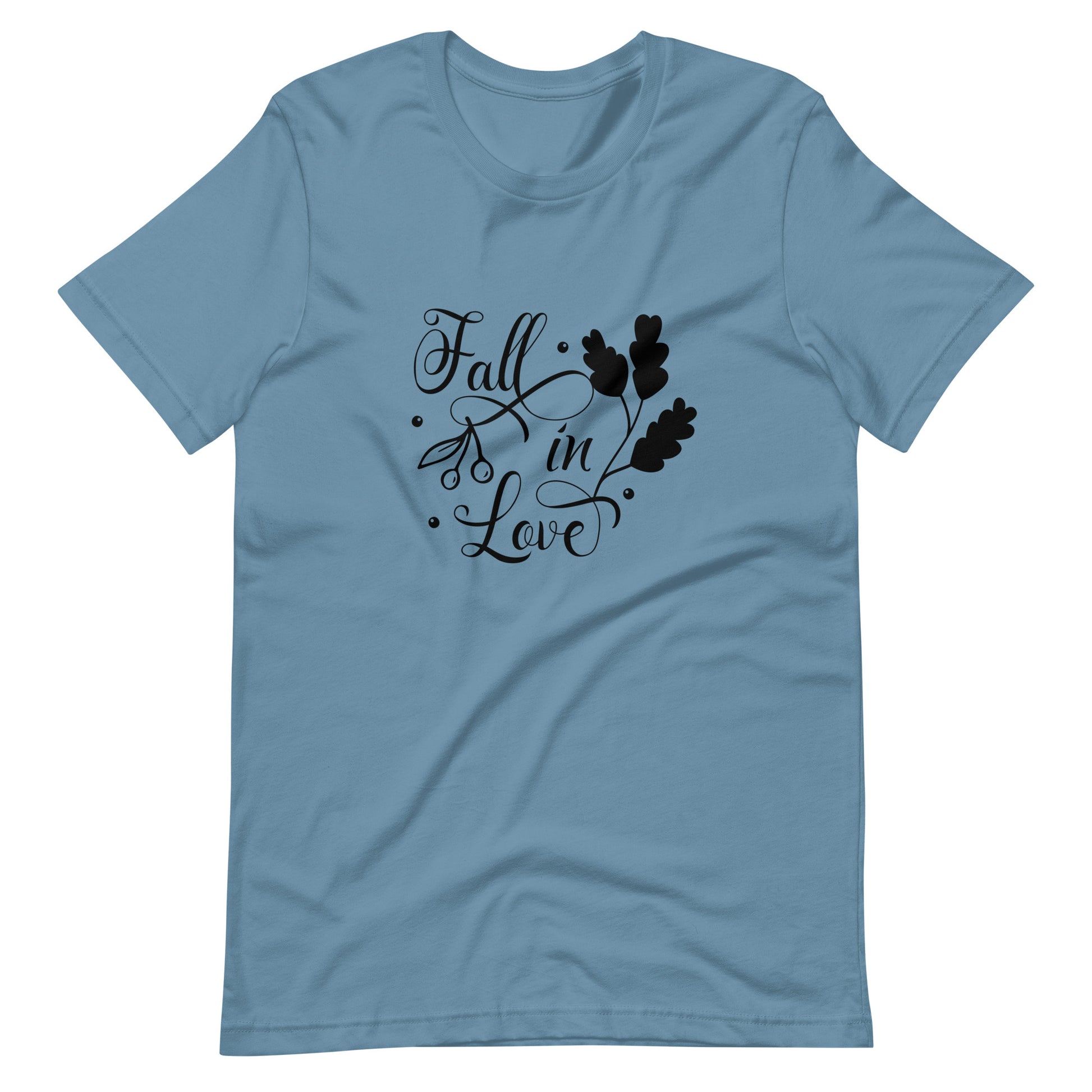 Printagon - Fall In Love 002 - Unisex T-shirt - Steel Blue / S