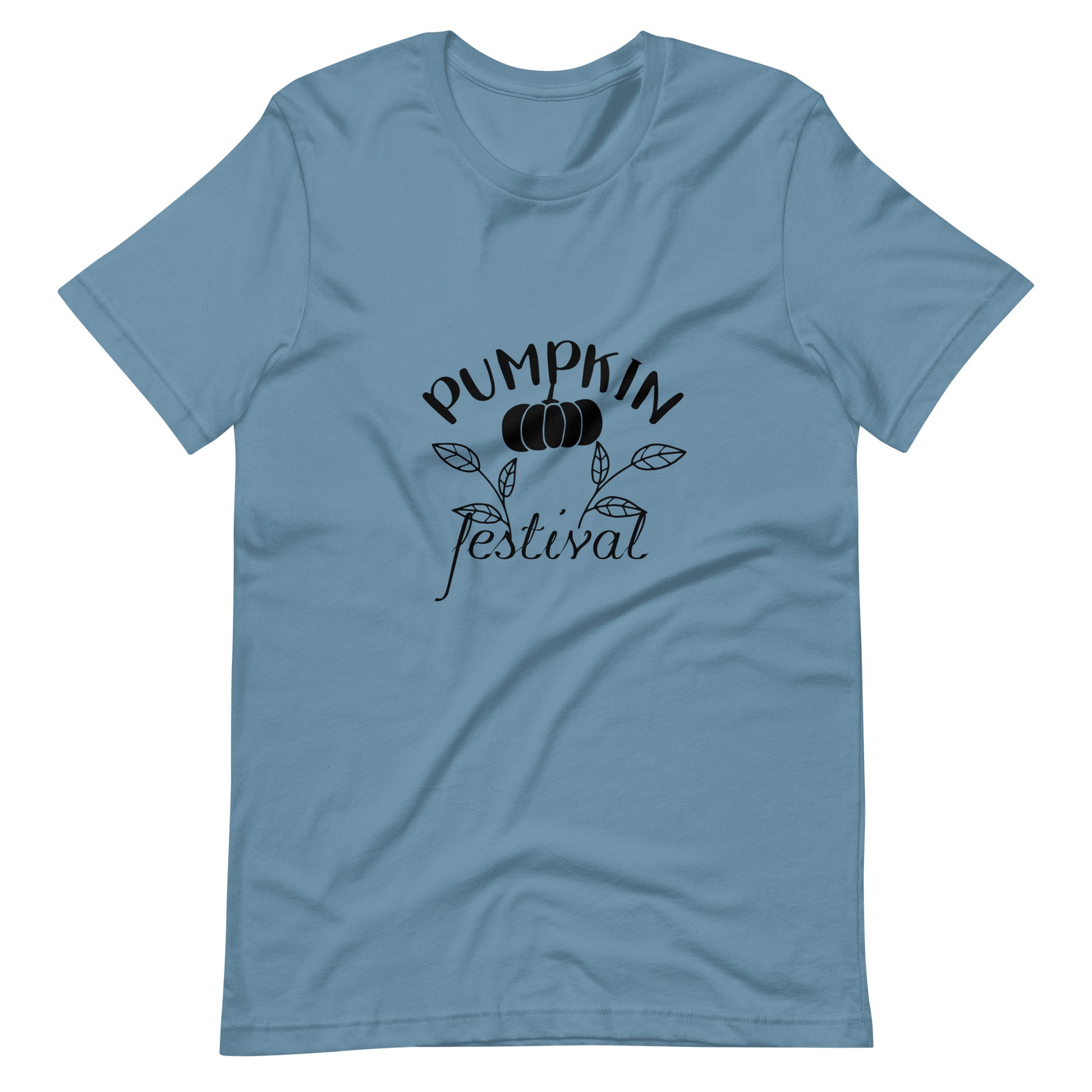 Pumpkin Festival - Unisex T-shirt - Steel Blue / S Printagon