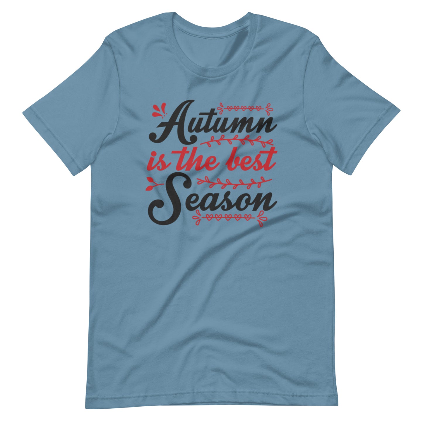 Printagon - Autumn Is The Best Season - Unisex T-shirt - Steel Blue / S