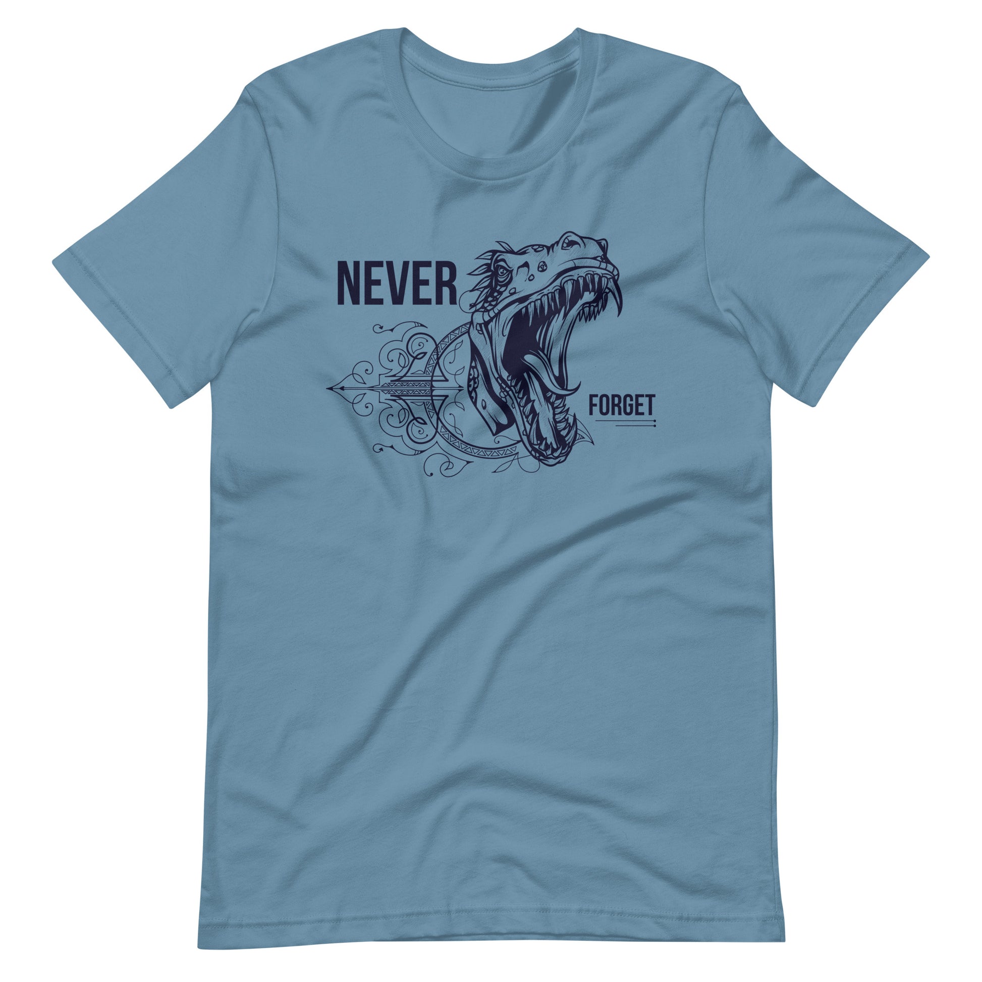 Printagon - Never Forget - Unisex T-shirt - Steel Blue / S