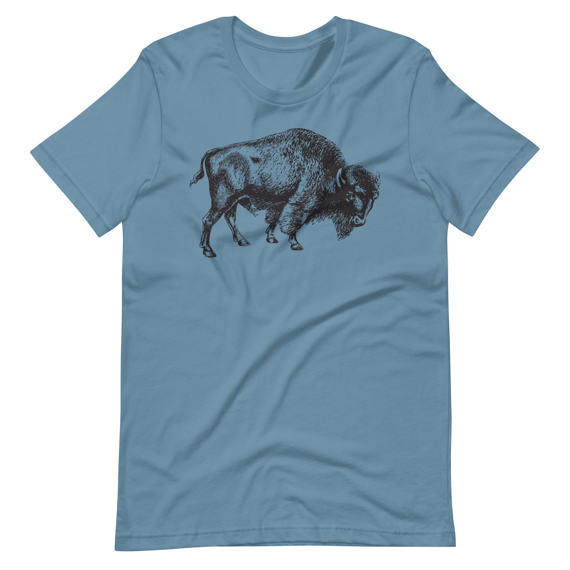 Printagon - Bull 002 - Unisex T-shirt - Steel Blue / S