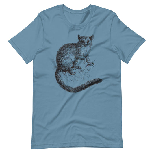 Printagon - The Fox - Unisex T-shirt - Steel Blue / S