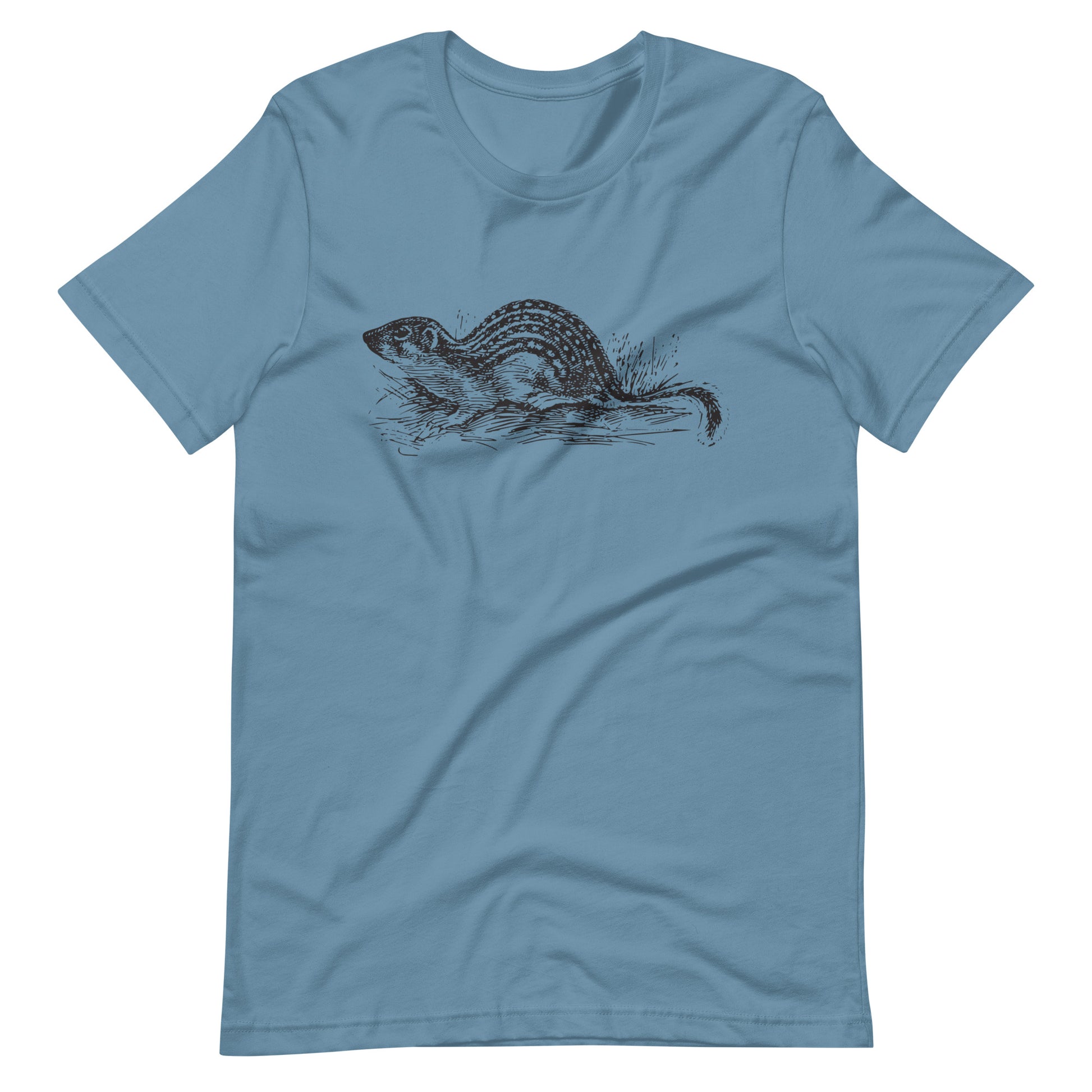 Printagon - Ground Squirrel - Unisex T-shirt - Steel Blue / S